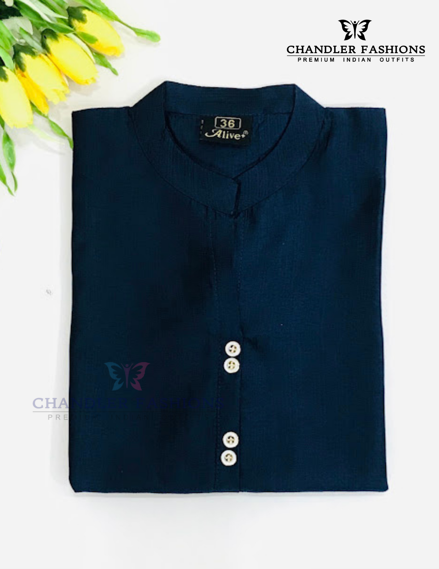 Stunning Blue Color Cotton With Self Designed Kurti For Girls Near Me