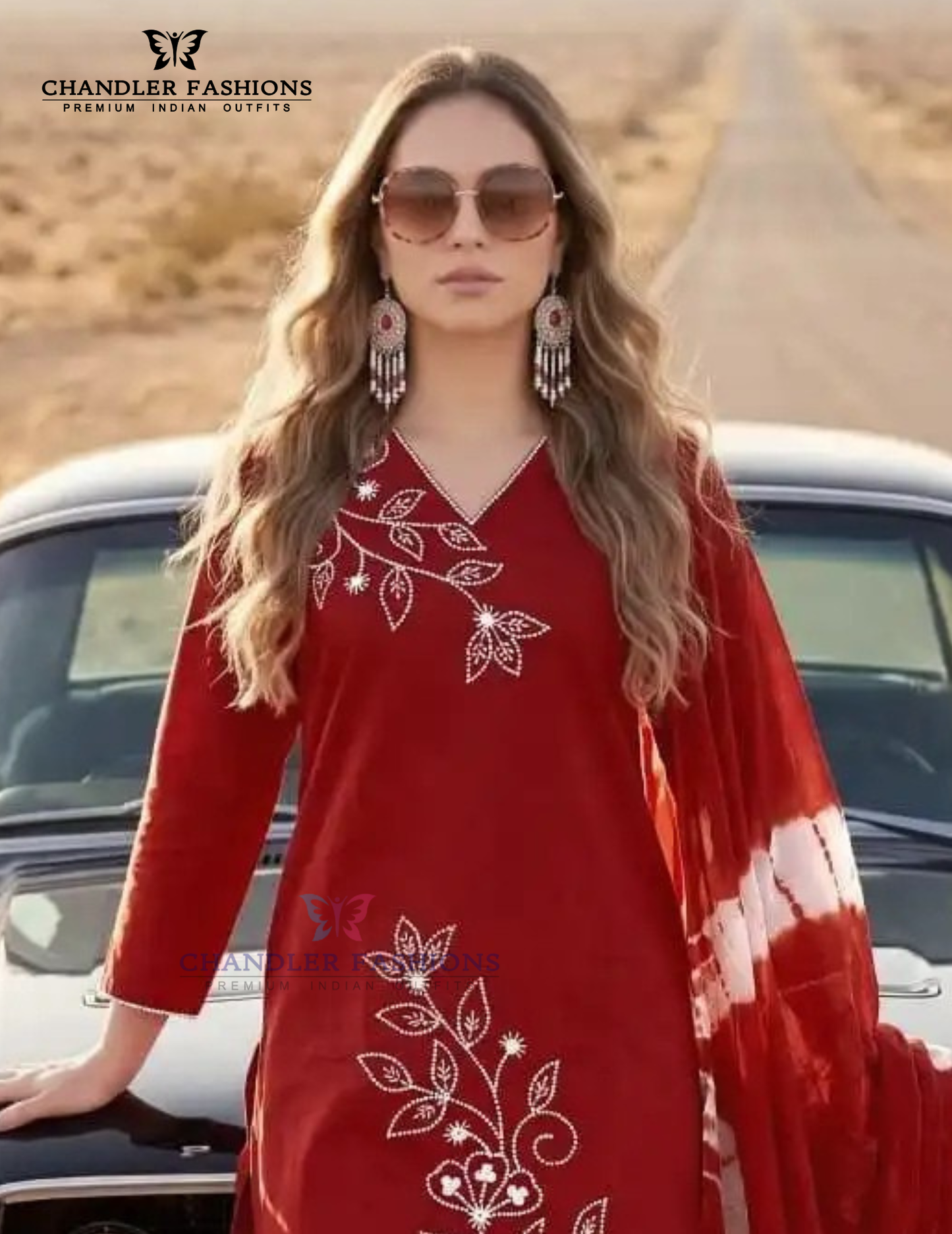 Maroon Color Cotton With Embroidery Work Salwar Suits Near Me