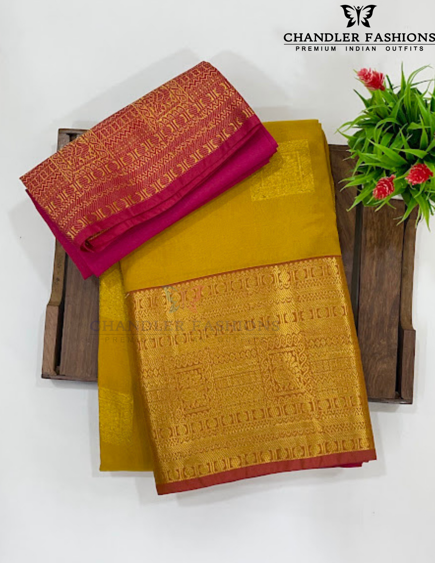 Pretty Mustard Yellow Color Pure Kanchi Silk Gold Zari Work Saree Near Me
