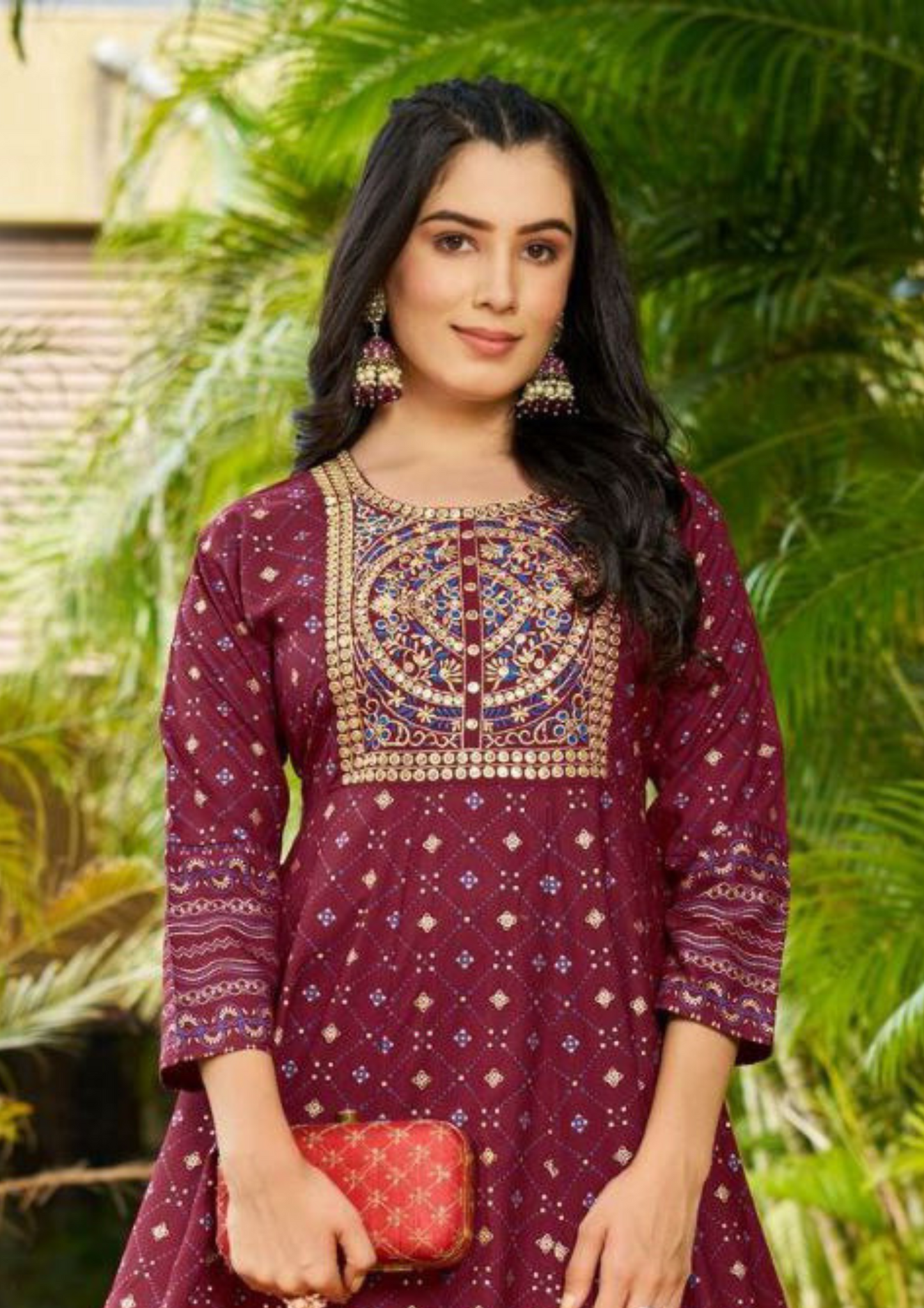 Maroon Color Rayon Kurti Near Me