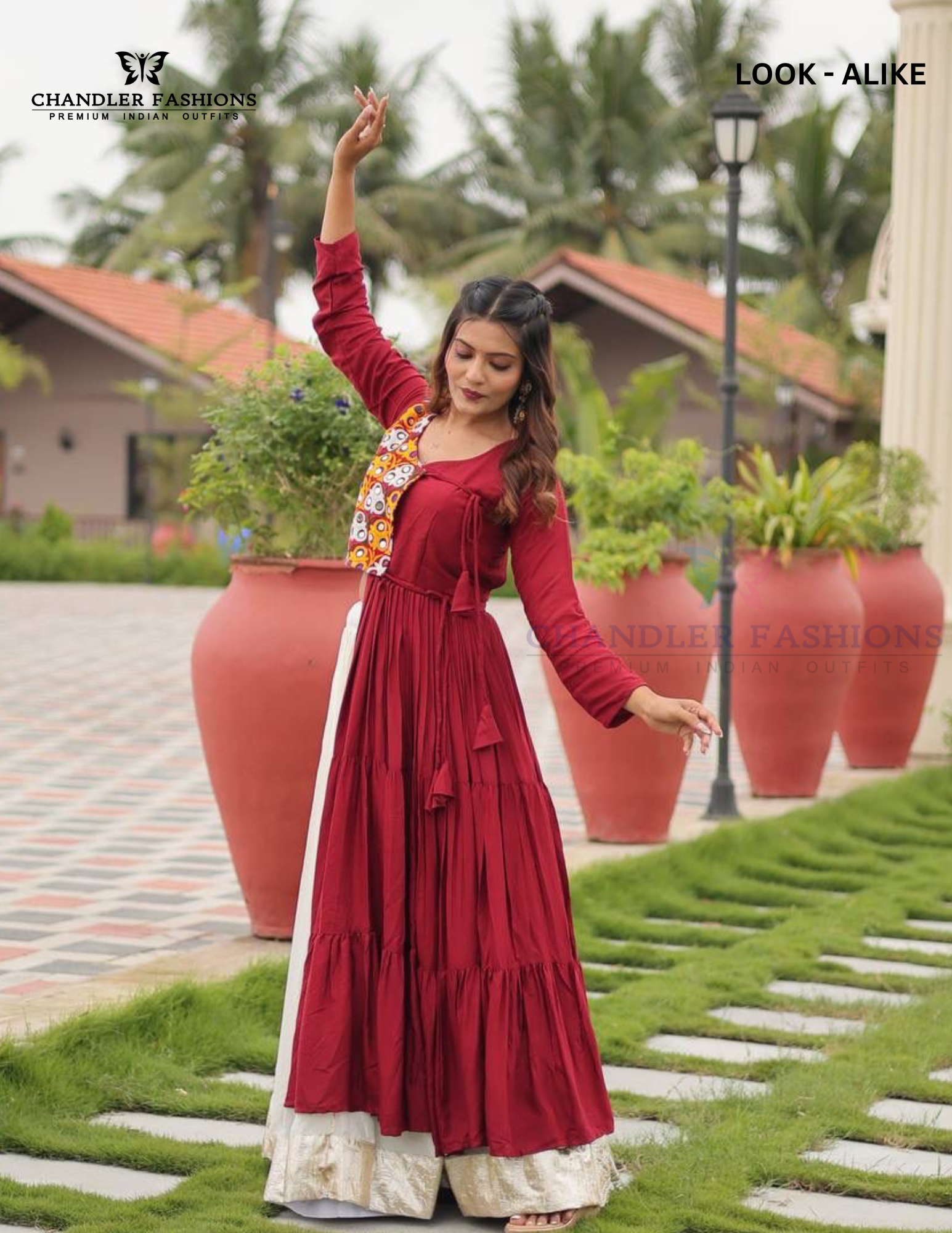 Gamthi Work And Mirror Choli Set Near Me