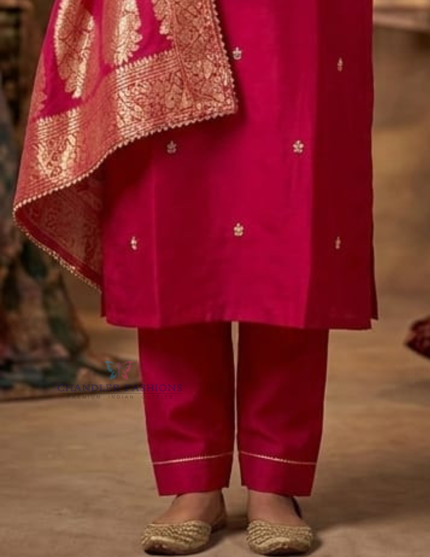 Silk With Zari Embroidery Work Salwar Suits In USA