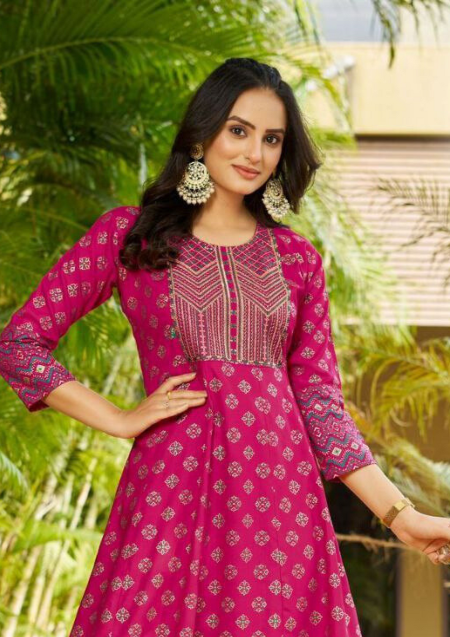 Pink Color Rayon Kurti Near Me