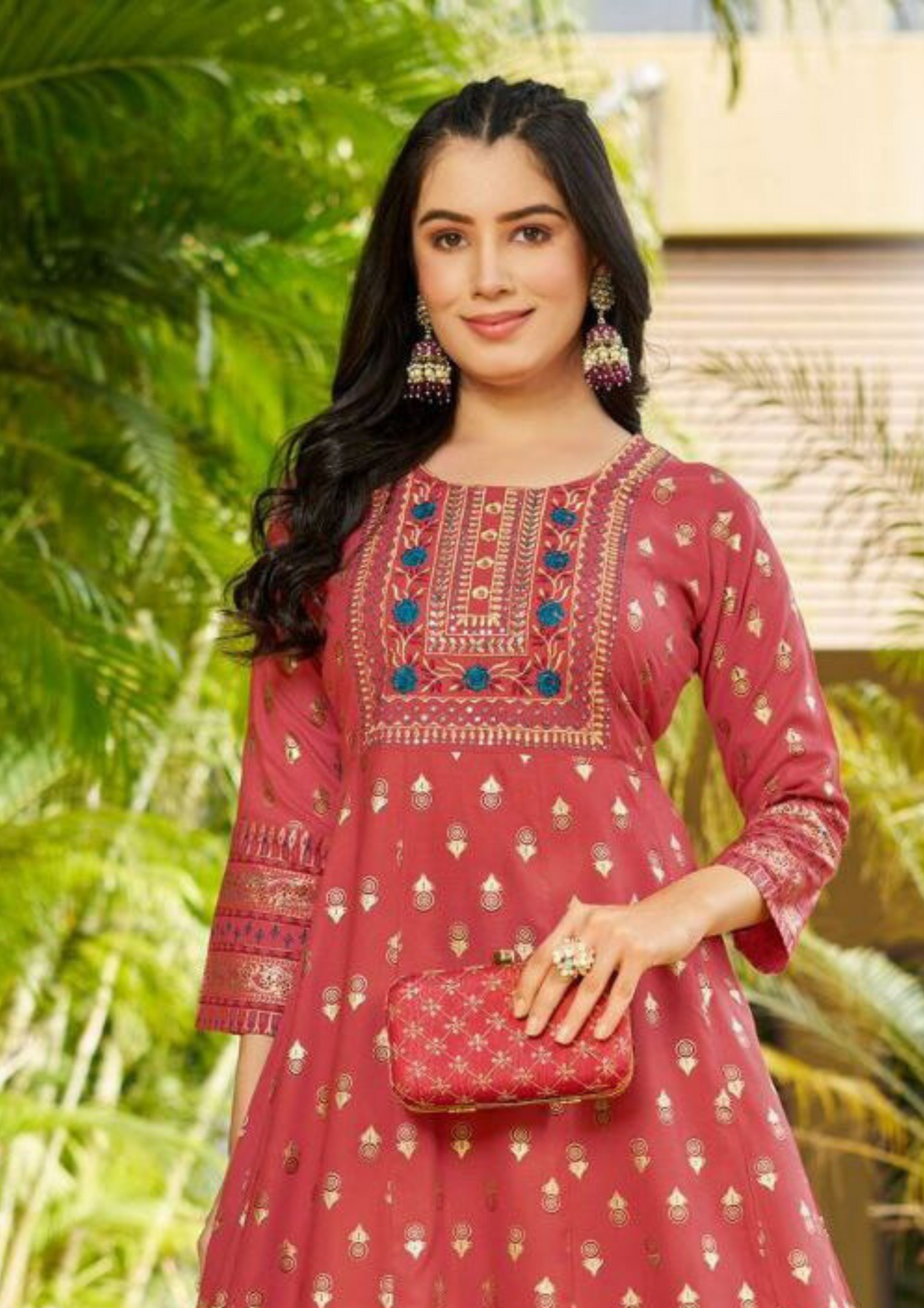 Red Color Rayon Kurti Near Me