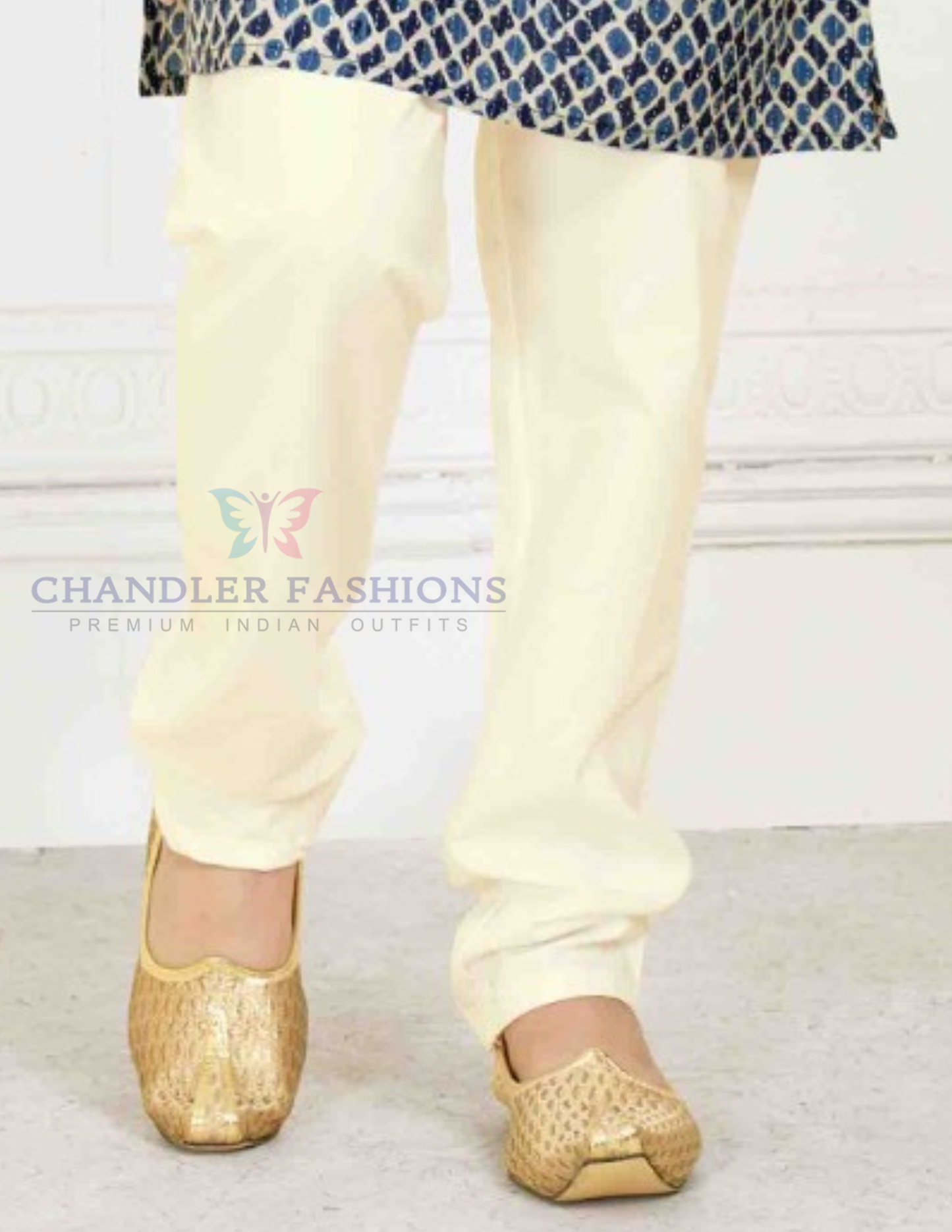 Blue Color Cotton Kurta Pajama Set In USA