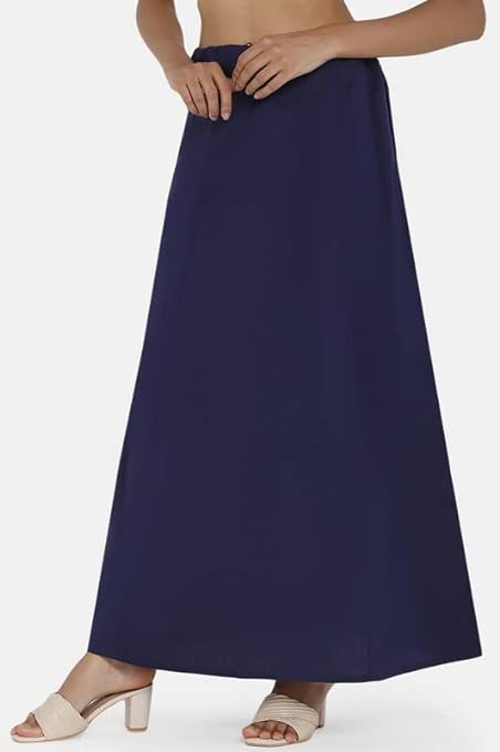 Women Cotton Dark Blue Petticoat For Saree Near Me