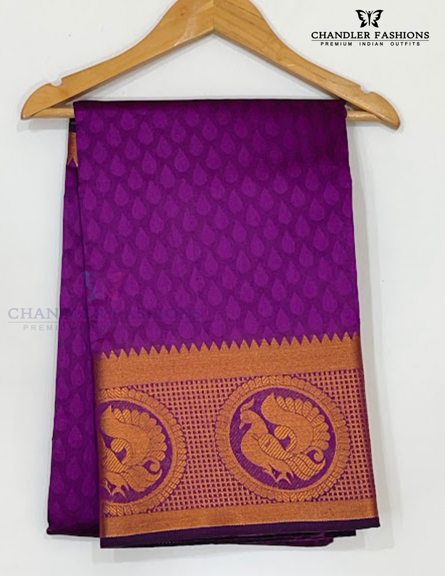 Wonderful Purple Art Silk Saree With Designer Zari Work Near Me