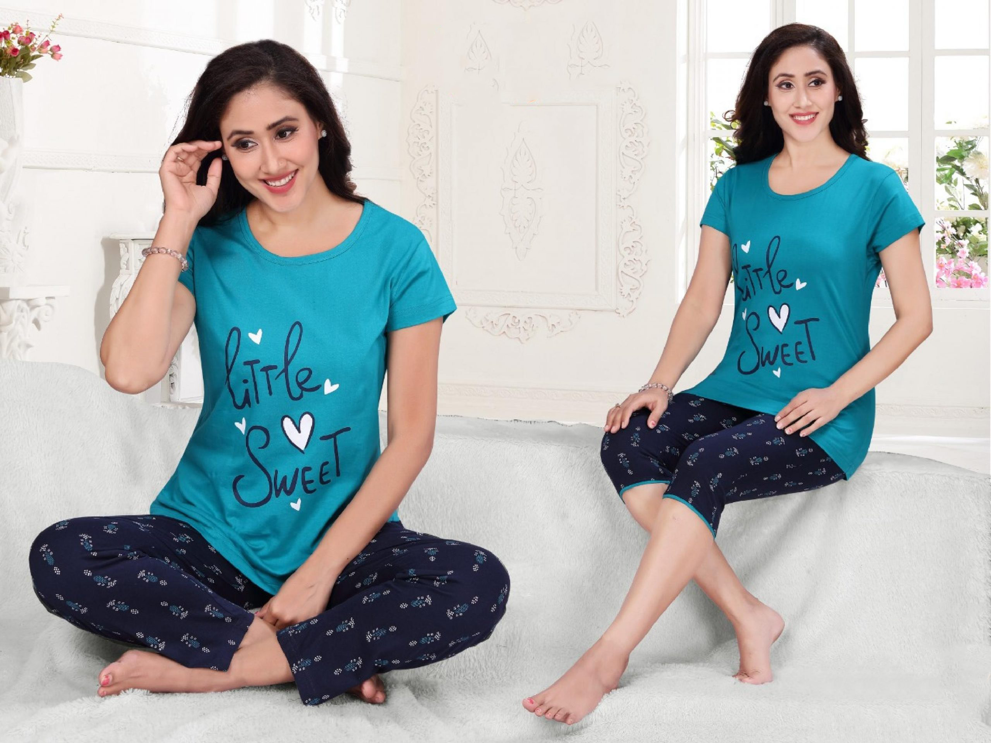 Blue Color Nightwear Set in Flagstaff