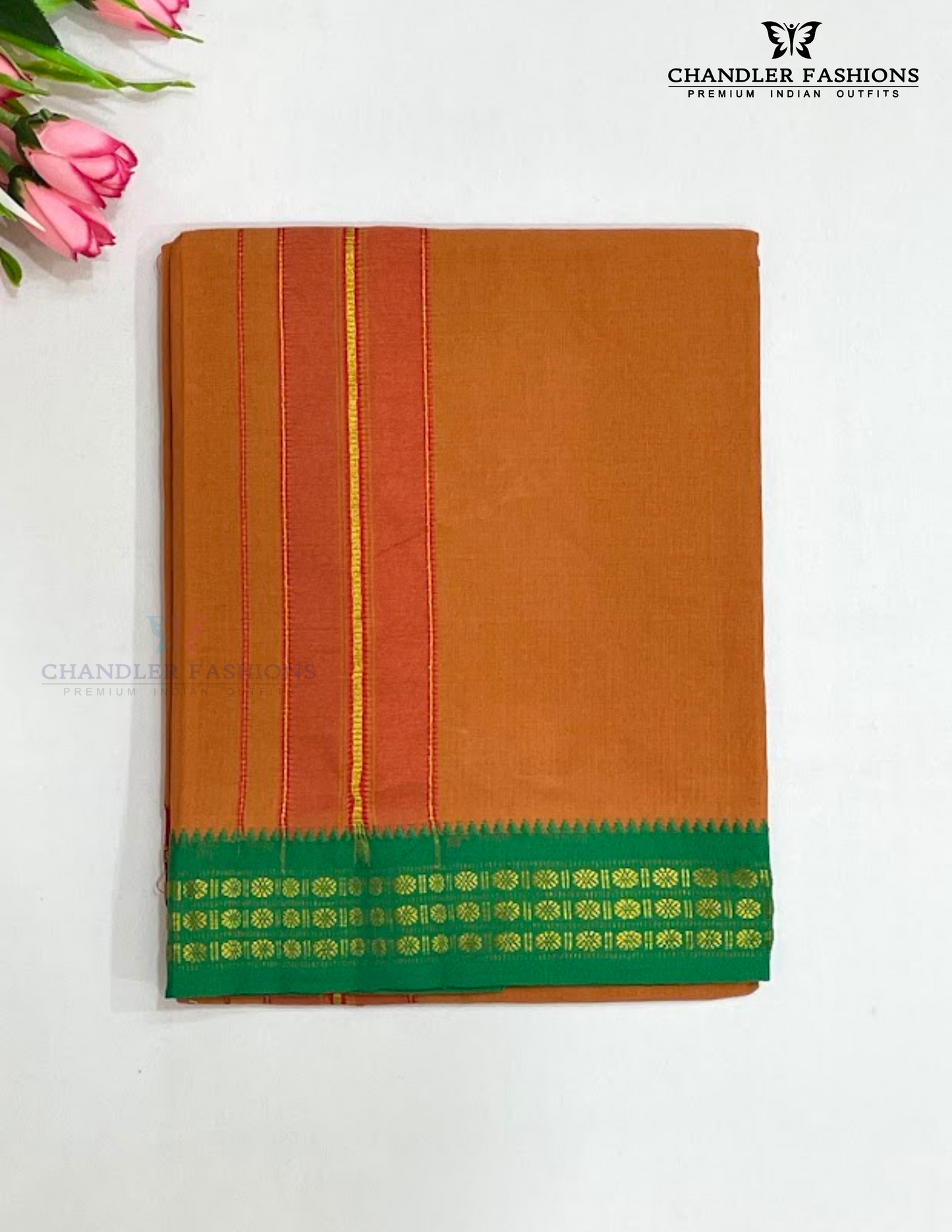 Elegant Men's Kavi Color Cotton Dhoti Near Me