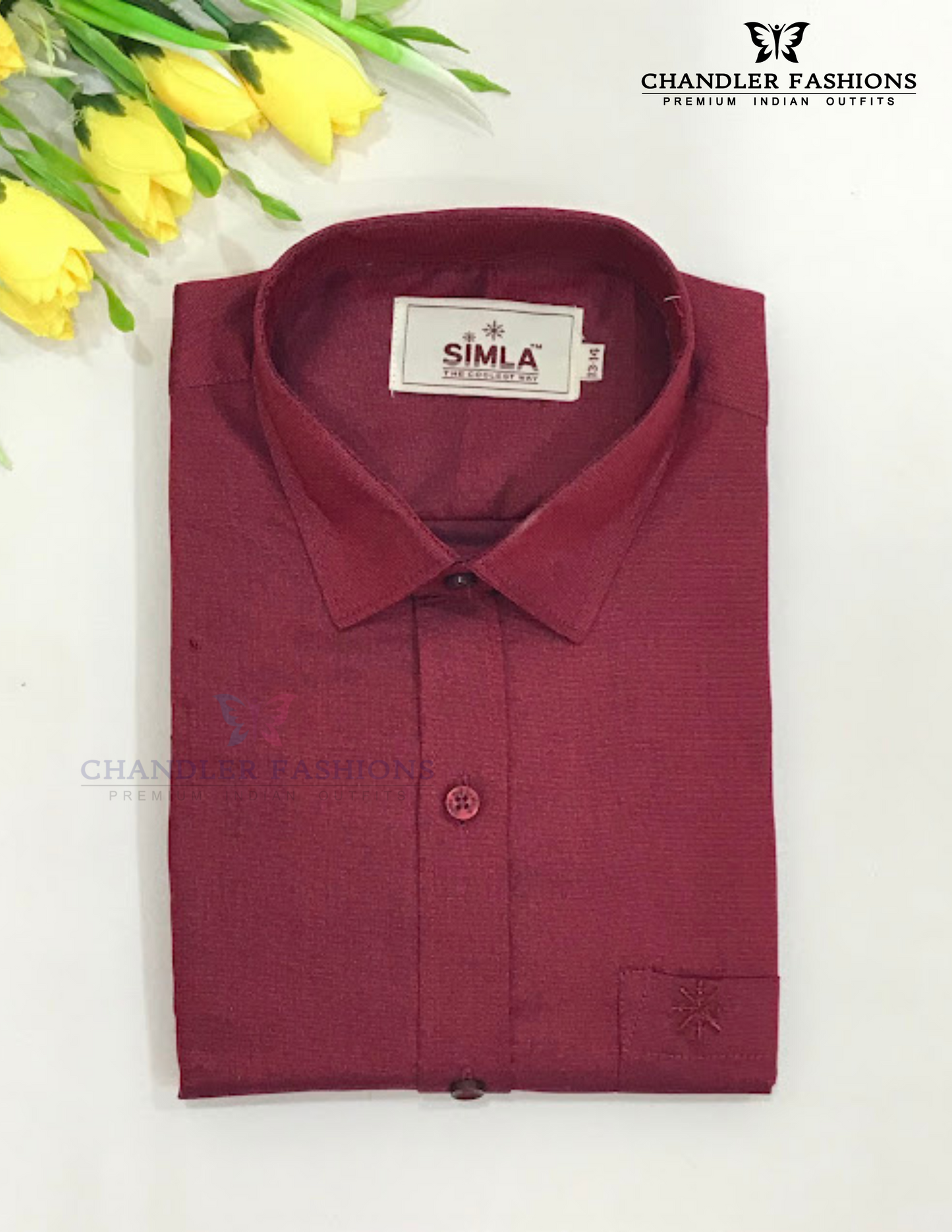 Appealing Maroon Color Cotton Shirt With Tissue Zari Work Dhoti Set In USA