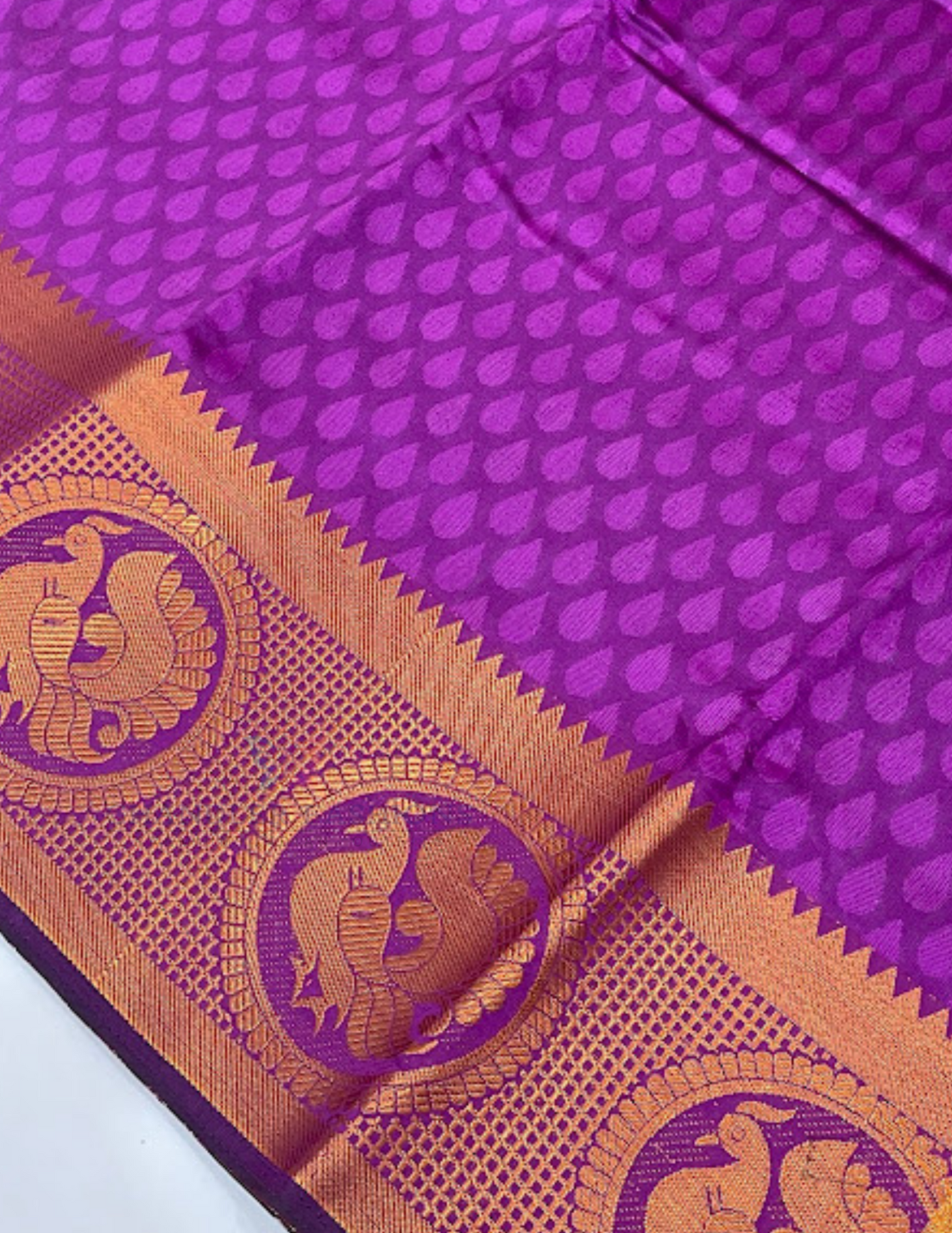 Purple Art Silk Saree With Designer Zari Work In Peoria