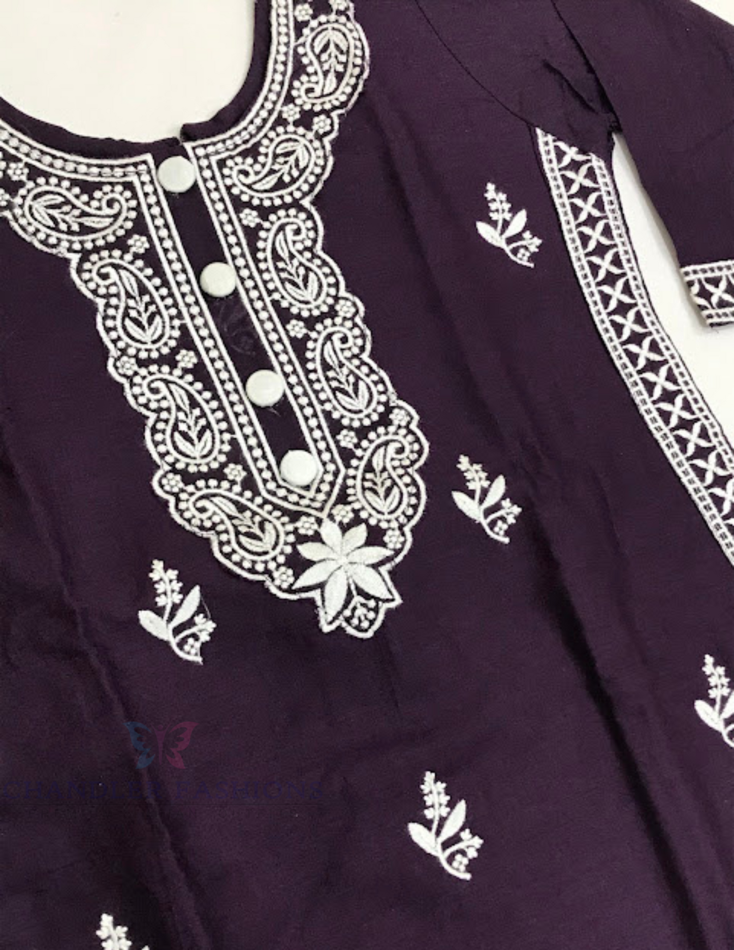 Purple Color Cotton Kurti Suits In Suncity