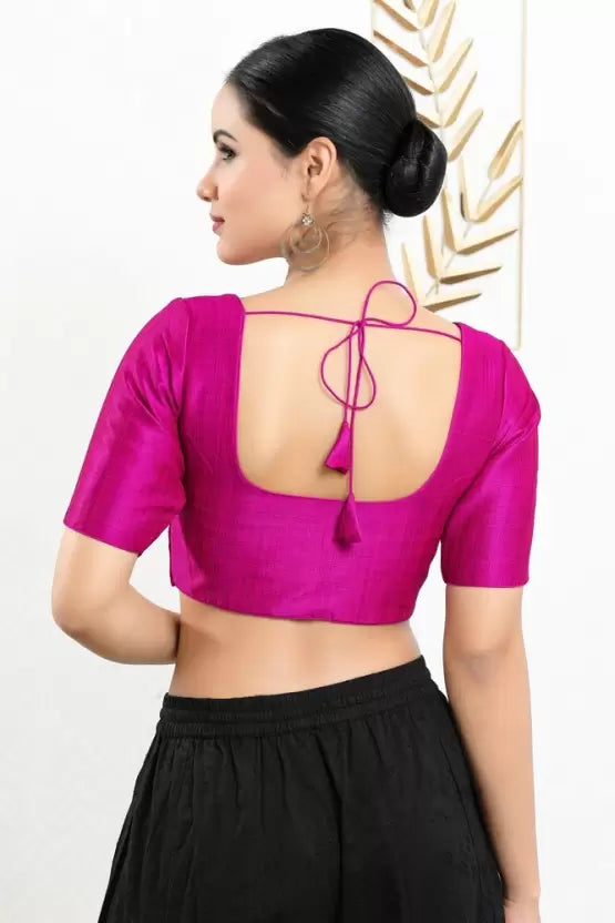Readymade Art Silk Designer Blouse For Women Near Me