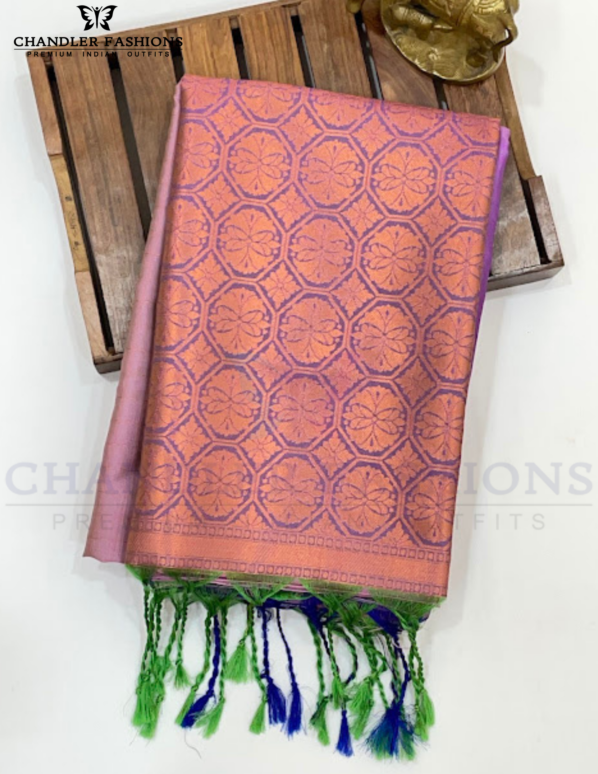 Fanciable Lavender Color Soft Silk With Flower Design In East Valley