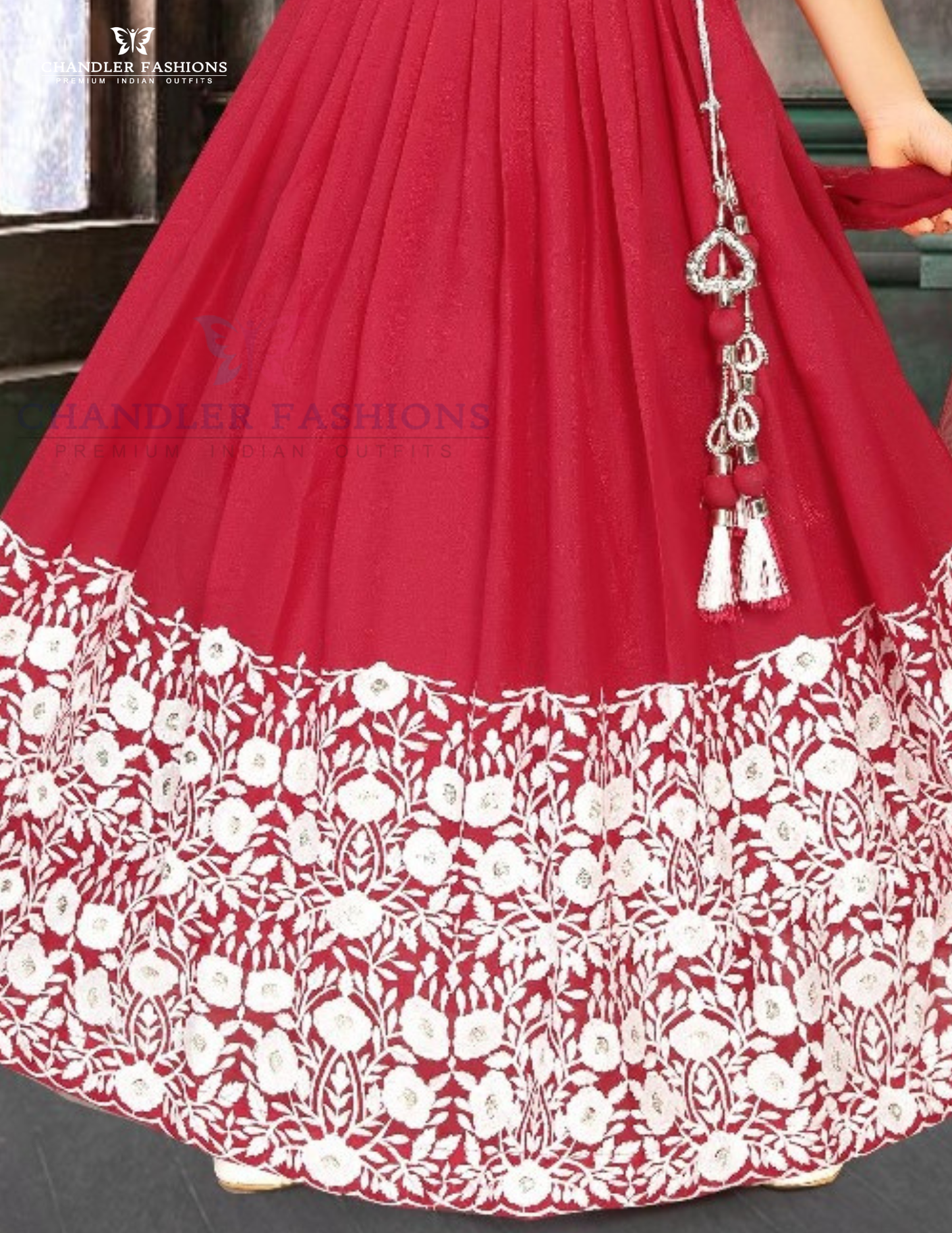 Dark Pink Color Embroidery Work Choli Set With Dupatta In USA