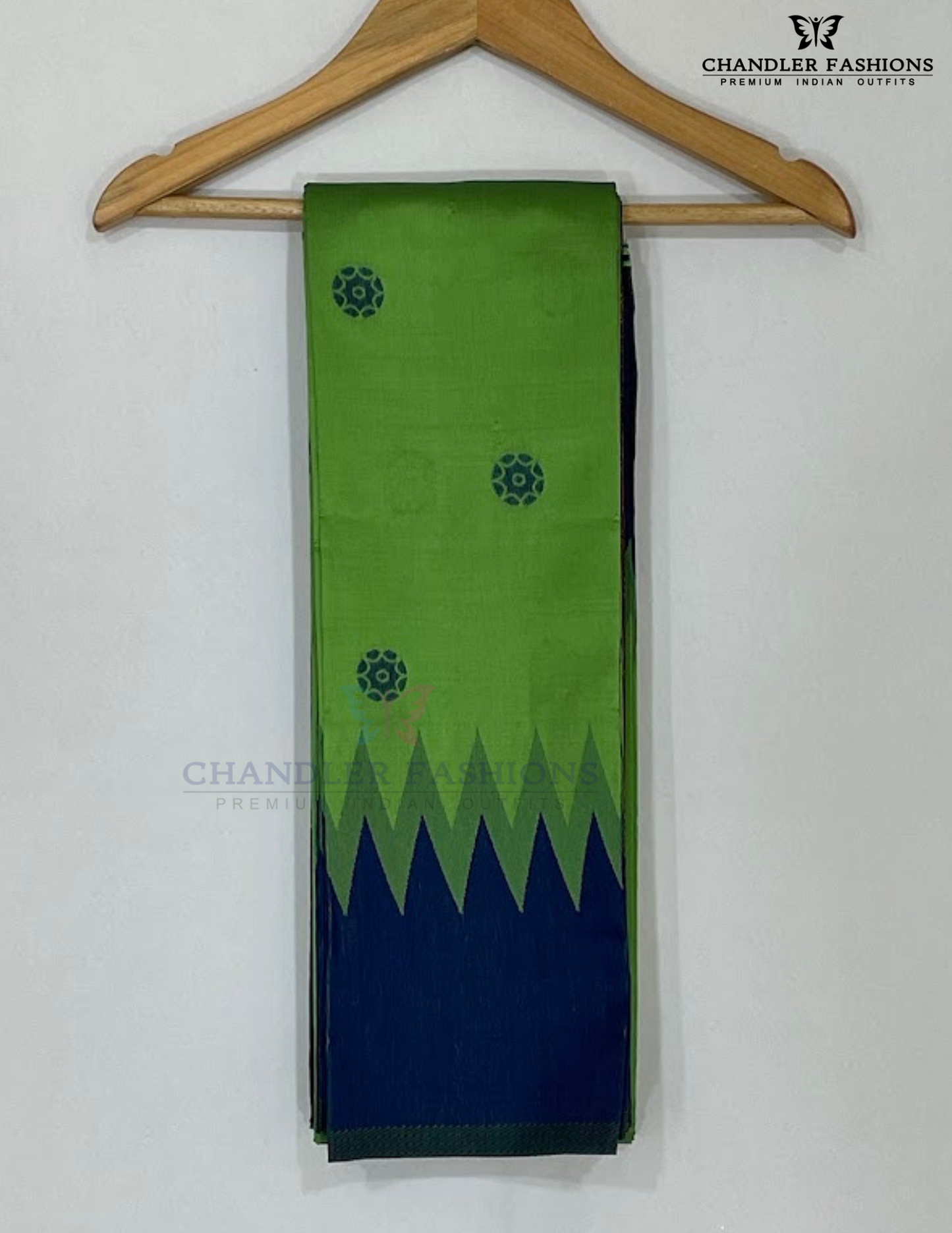 Light Green Color Floral Motifs Pure Kanchi Silk Saree In USA