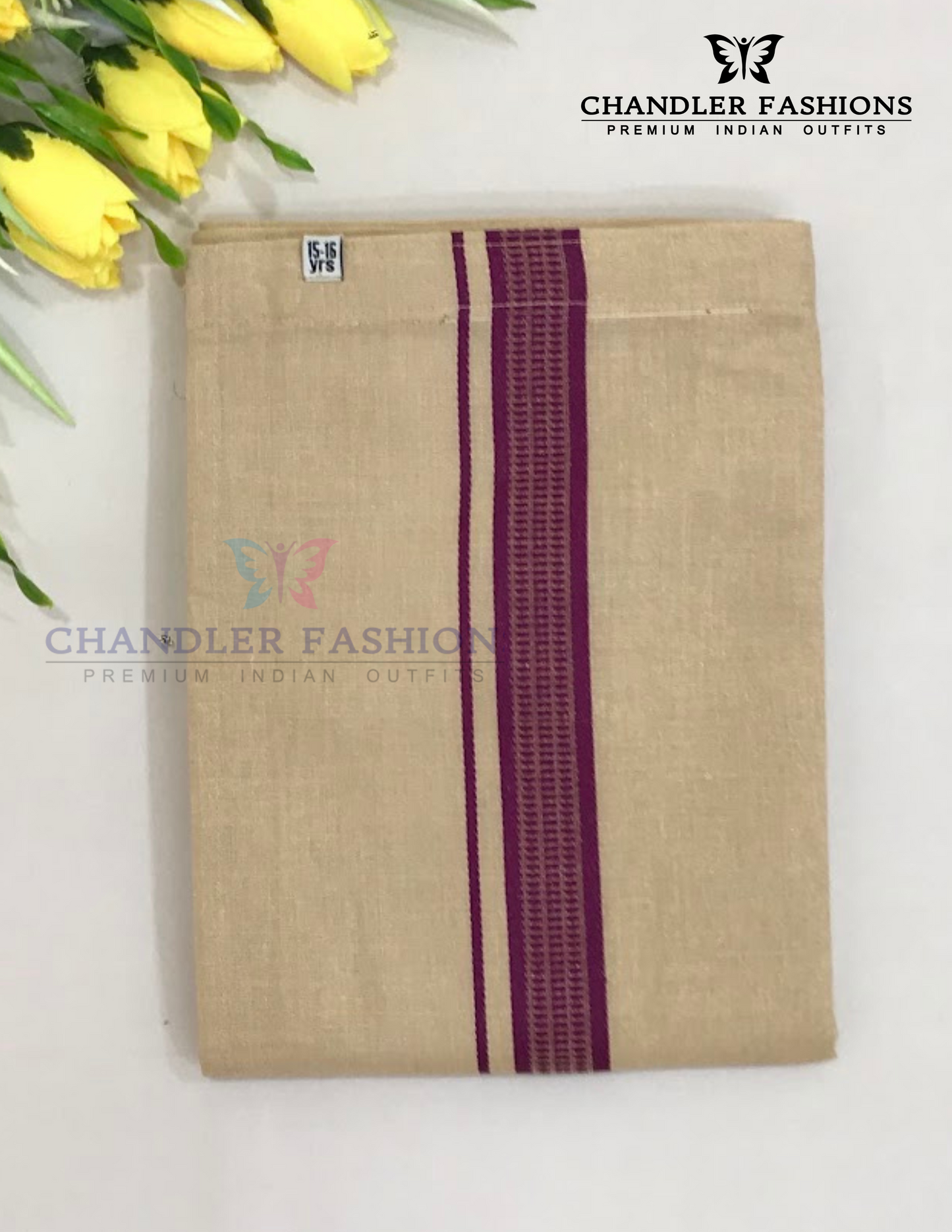 Purple Color Cotton Shirt With Tissue Zari Work Dhoti Set In Chandler