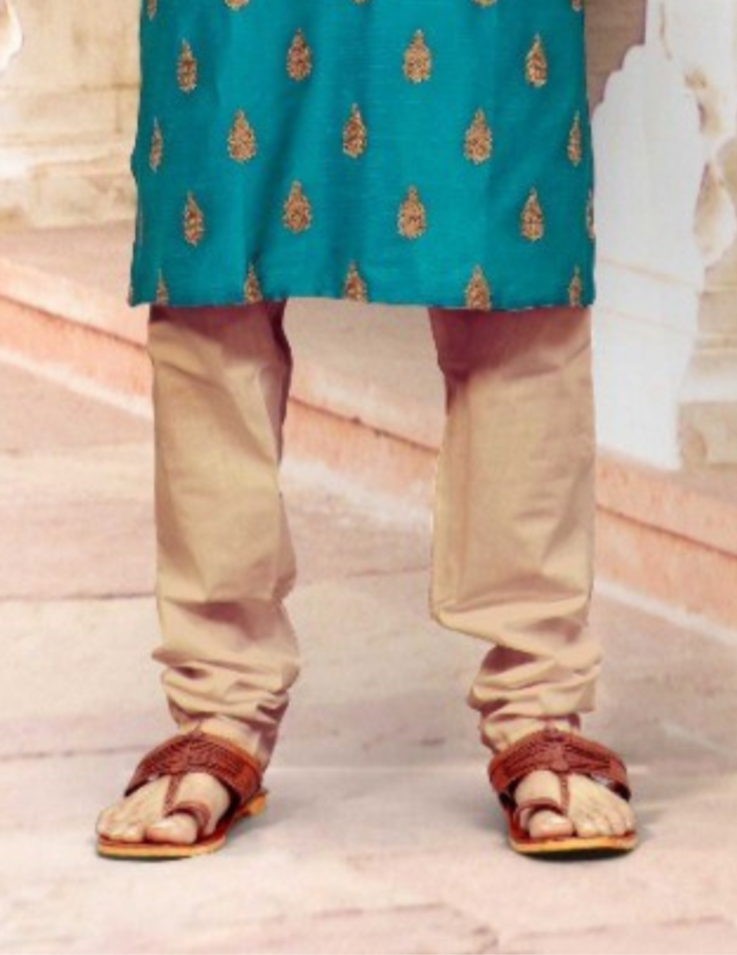 Slub Silk Work Men's Kurta In USA