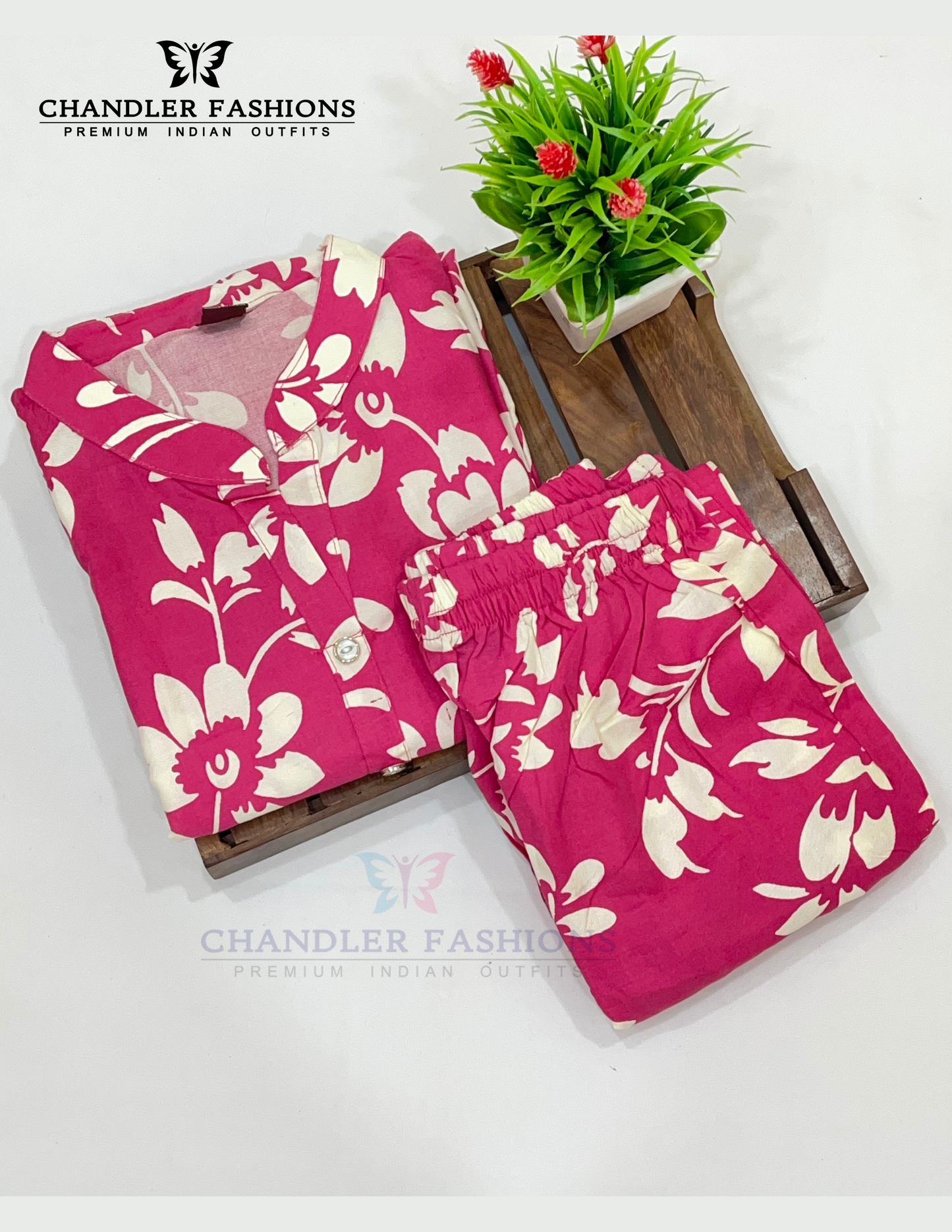 Alluring Pink Colored Cotton Kurti Suits In Chandler