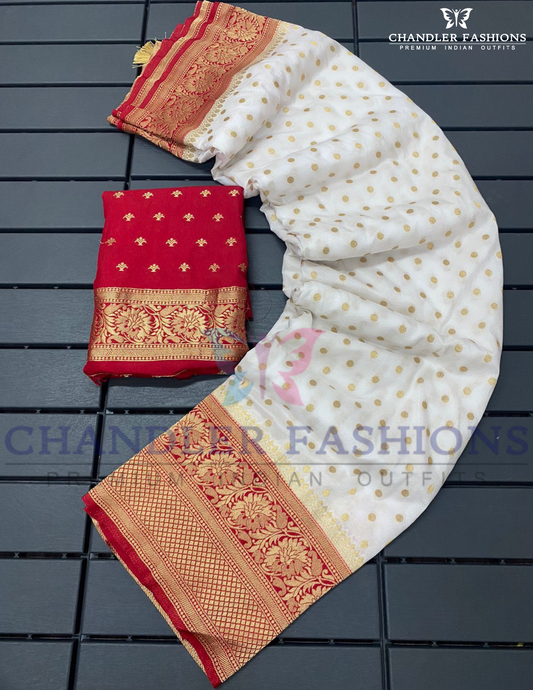 Alluring White Color Silk With Digital Printing Work Saree For Women