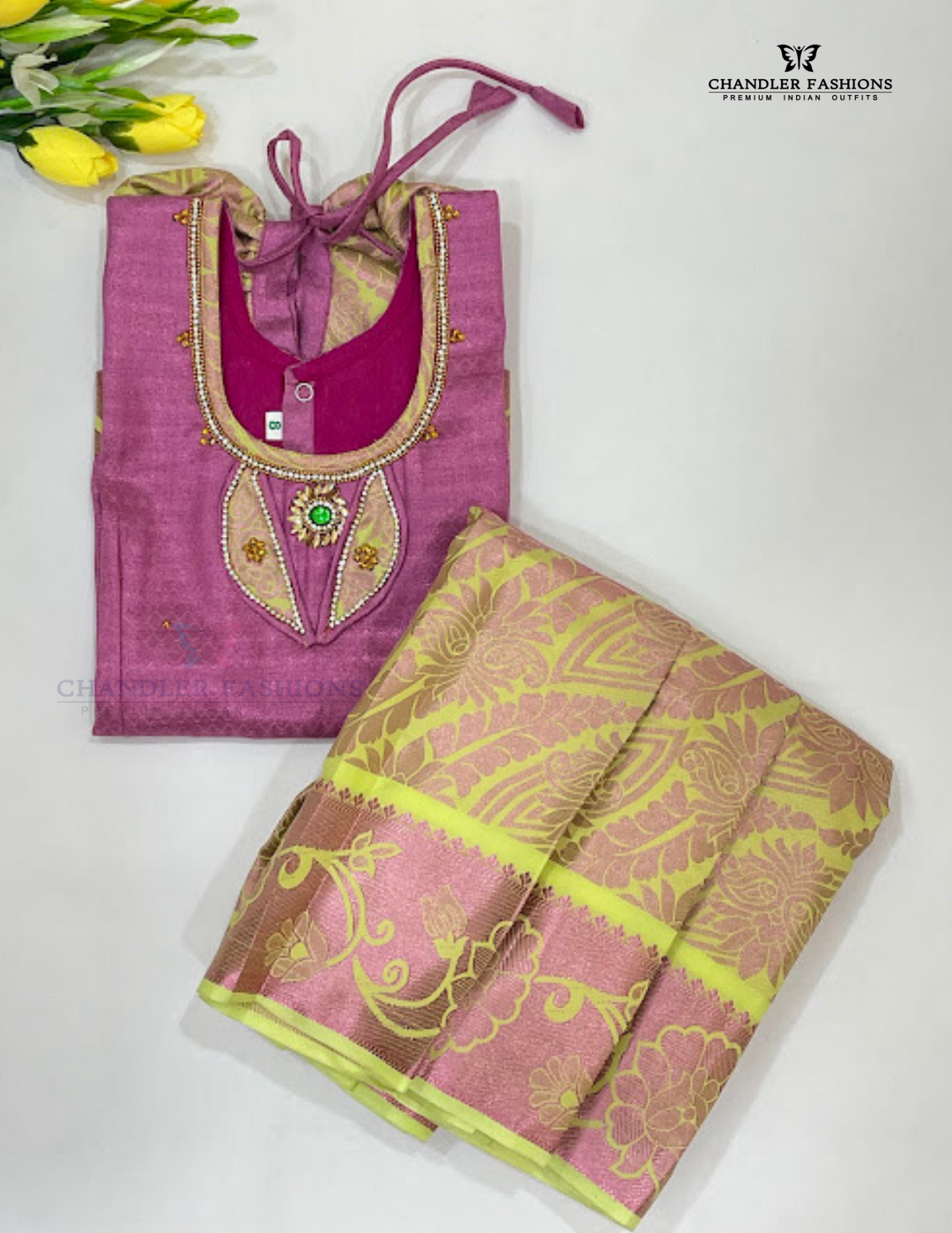 Silk Langa Set With Zari Work Near Me