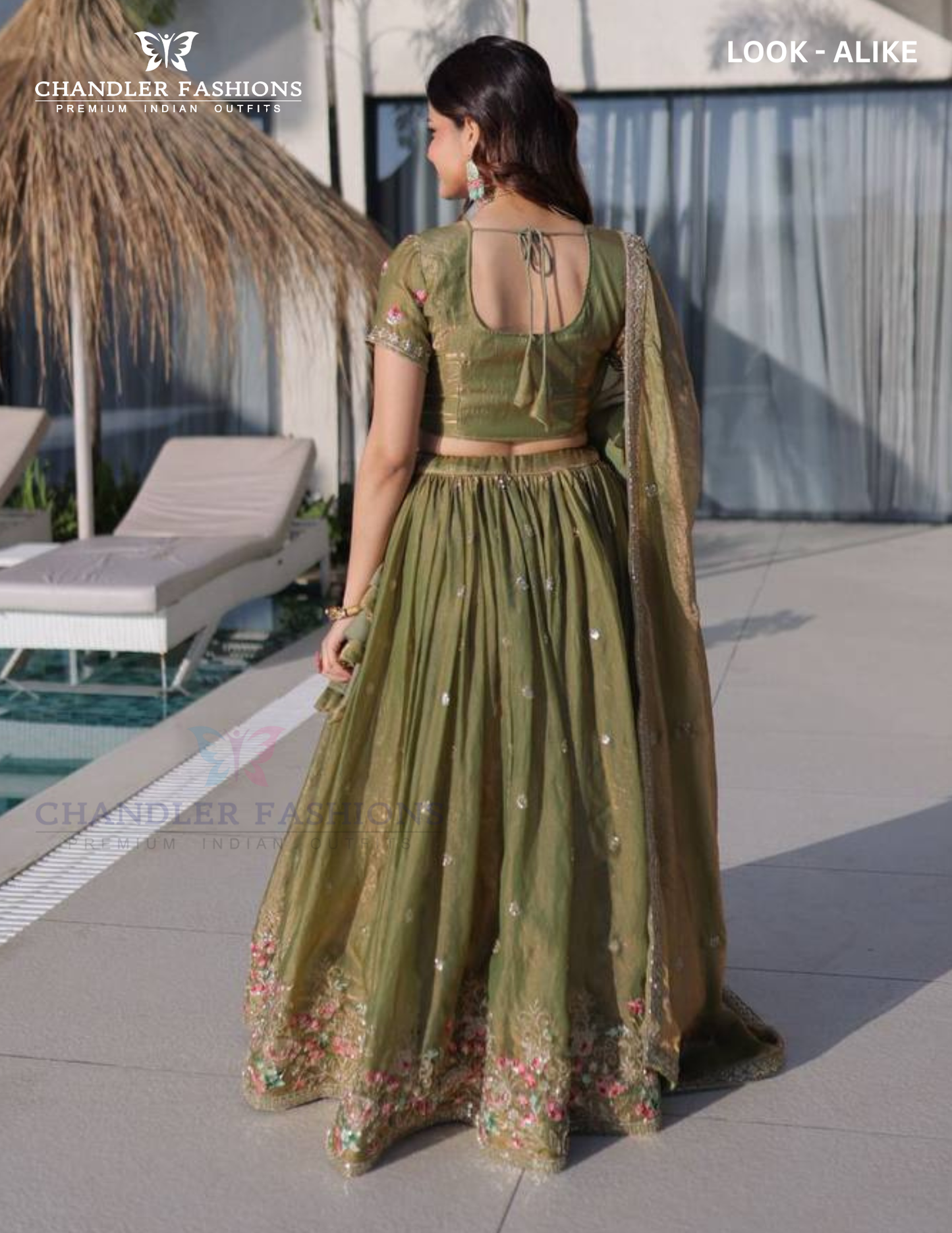 Pista Green Color Fendi Silk With Thread Work Lehenga Choli In Yuma