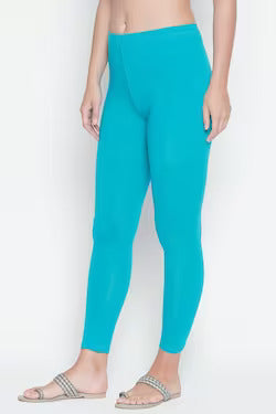 Cotton Light Blue Leggings For Women Near Me