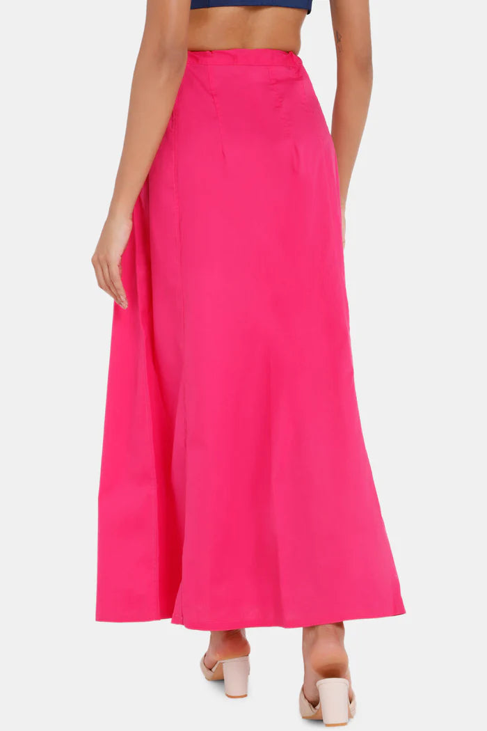 Pink Colored Cotton Readymade Petticoat For Women In Near Me