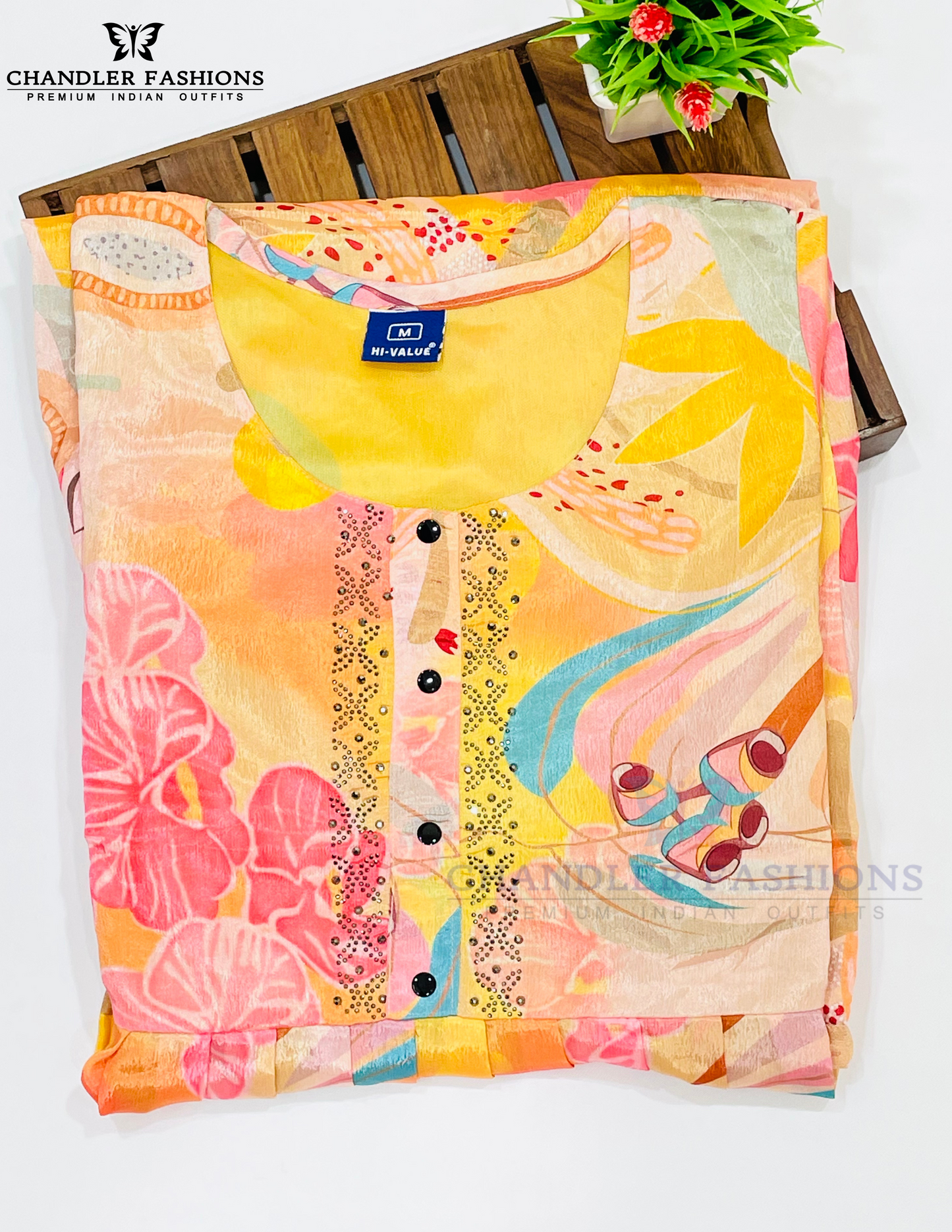 Sequins Stone Work Kurti In Yuma