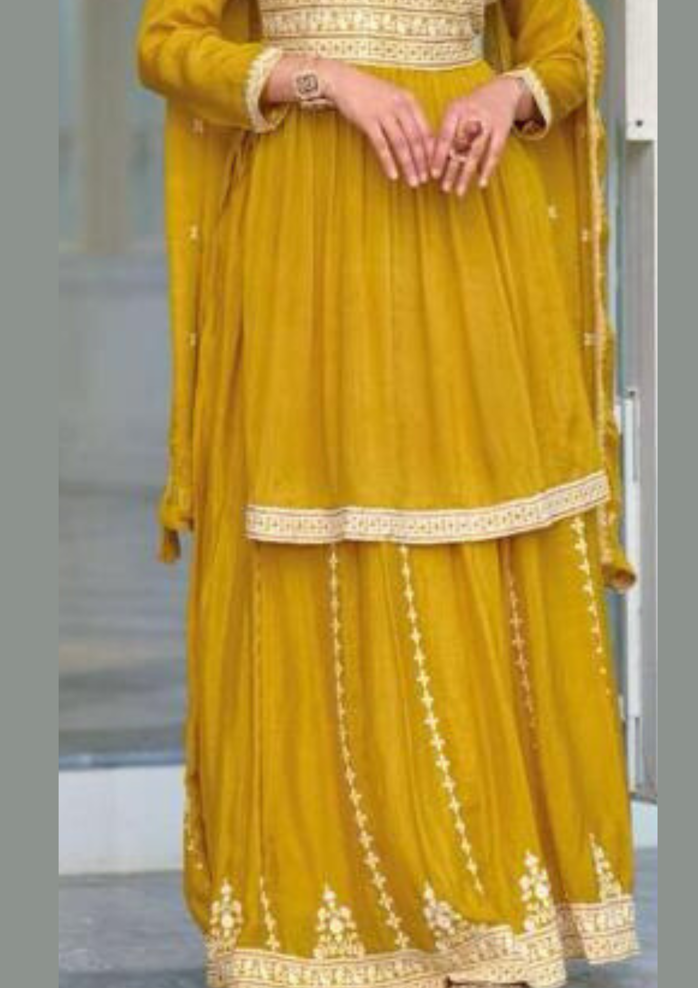 Attractive Yellow Color Designer Kurti In USA