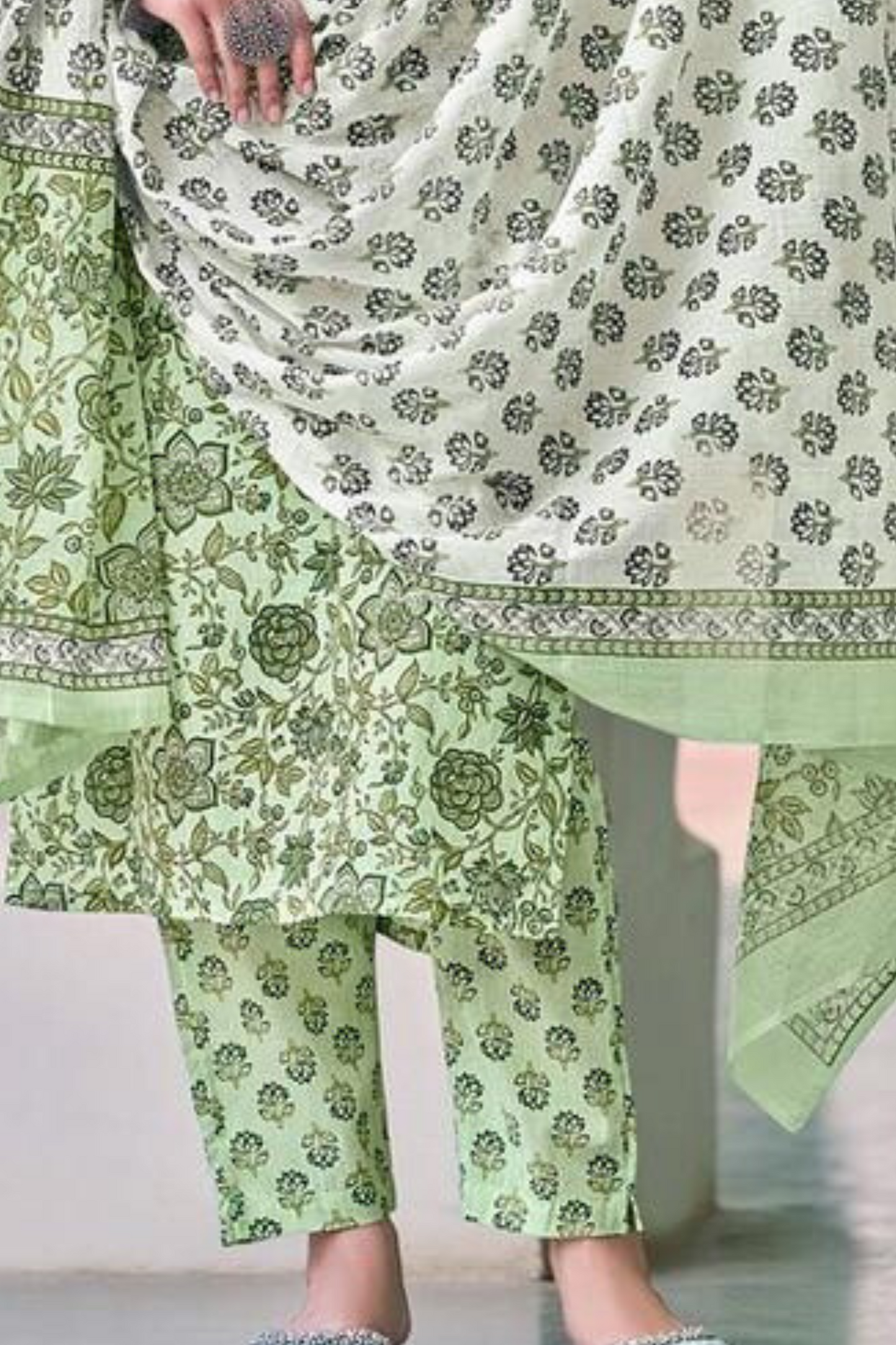 Cotton Salwar Suits With Printed Work In USA