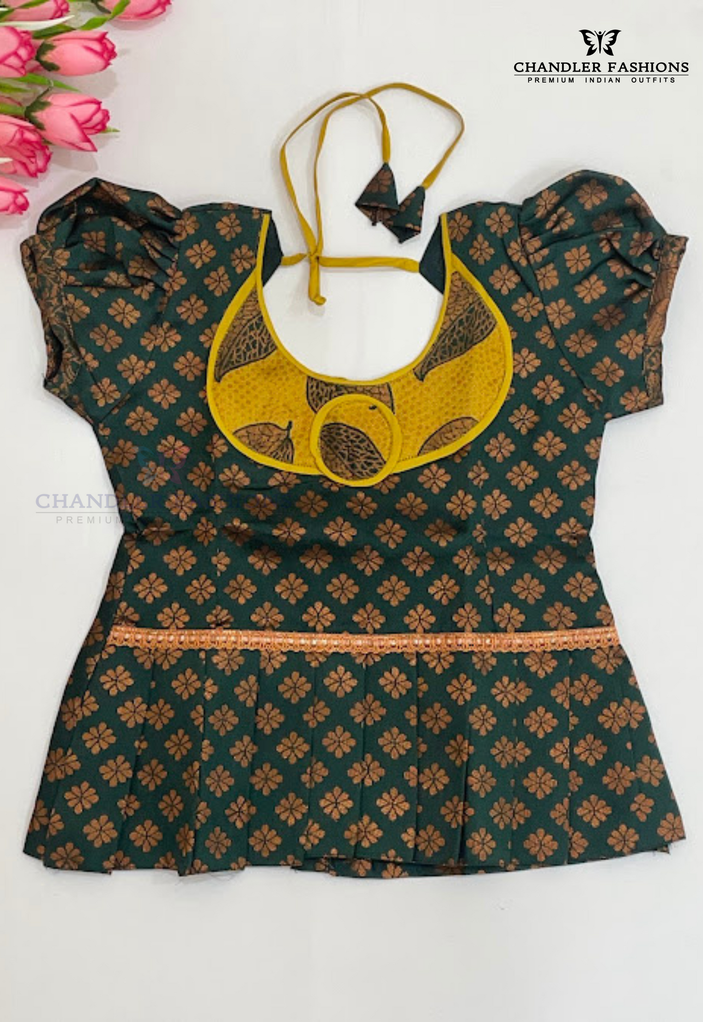 Yellow Color Silk Langa Sets n USA