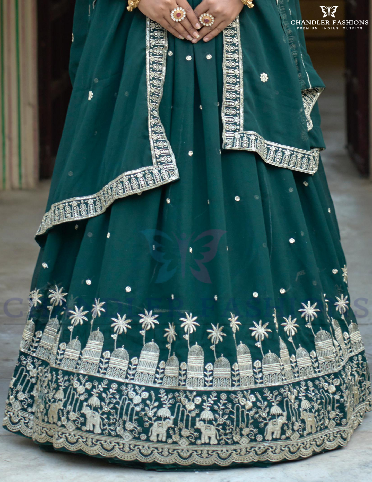 Mustard Embroidery Sequins Work Lehenga Choli For Women In USA
