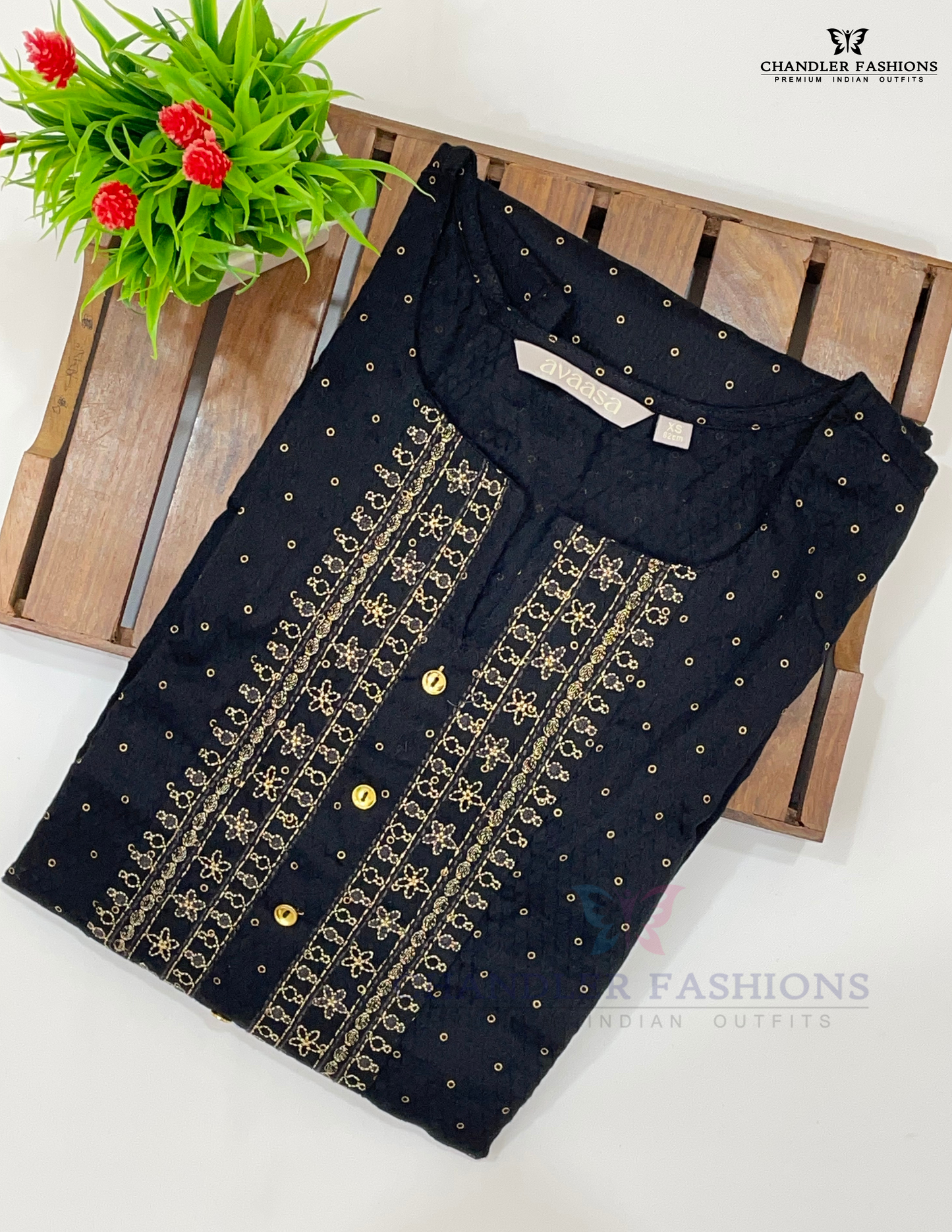 Embroidery And Printed Design Kurti In Mesa