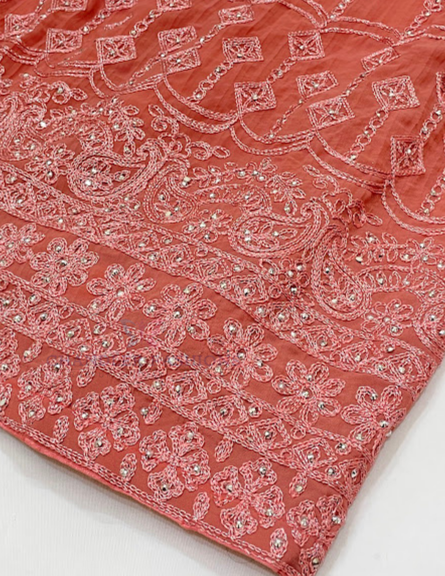 Pastel Pink Colored Georgette Choli Sets With Stone Work In Chandler