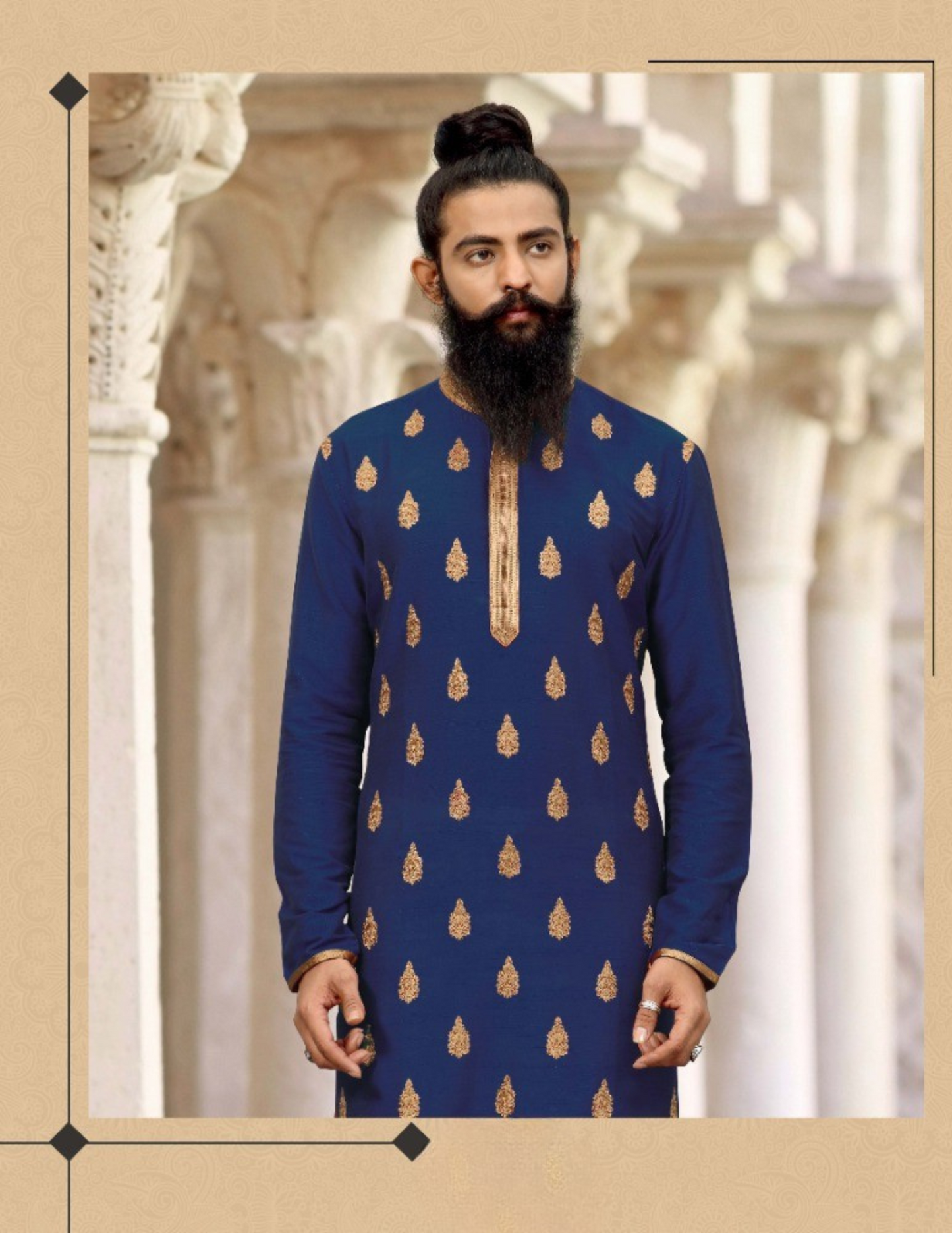 Embroidery Work Men's Pajama Set For Men Near Me