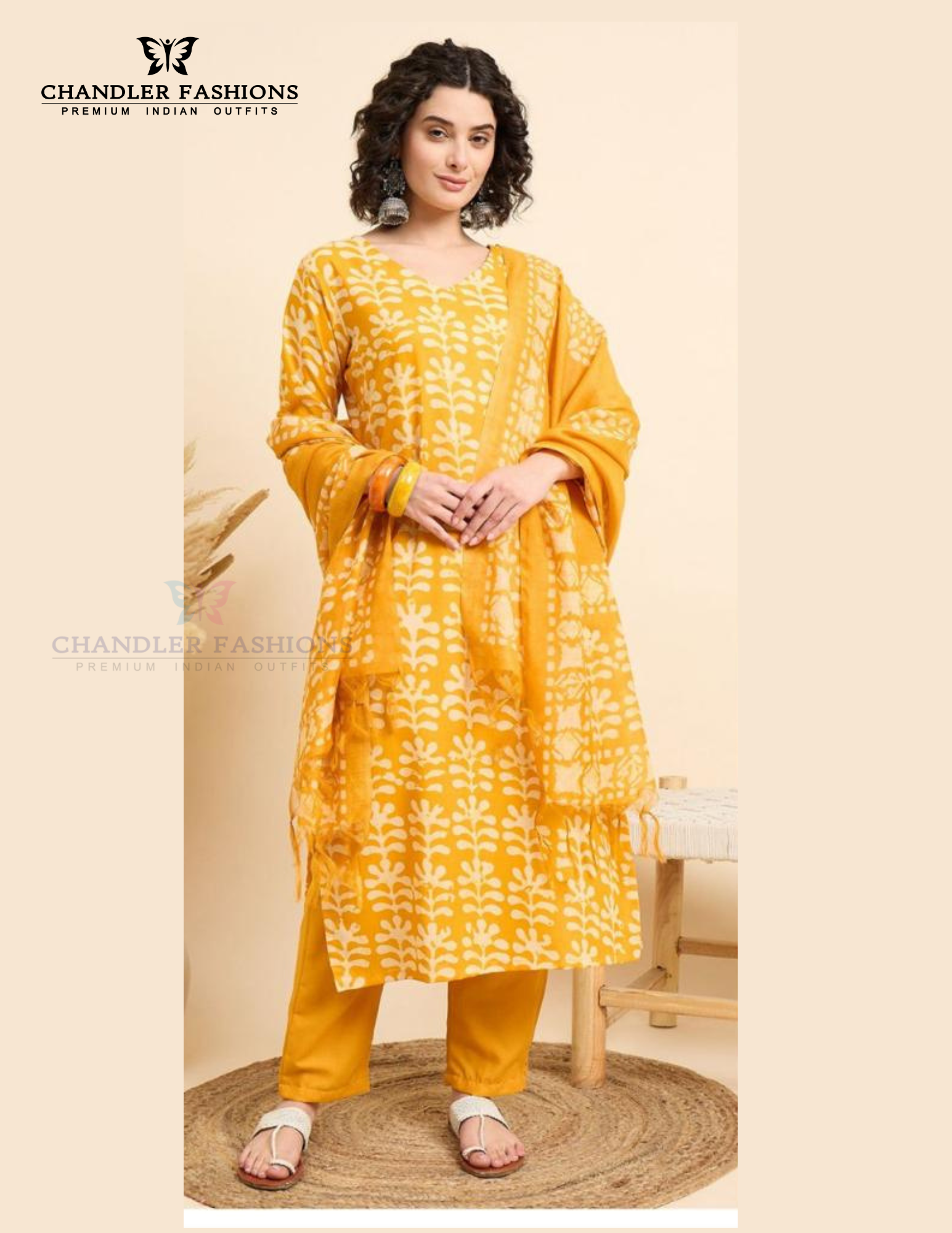 Alluring Yellow Color Viscose Embroidery And Printed Work Salwar Suits With Dupatta Set For Women