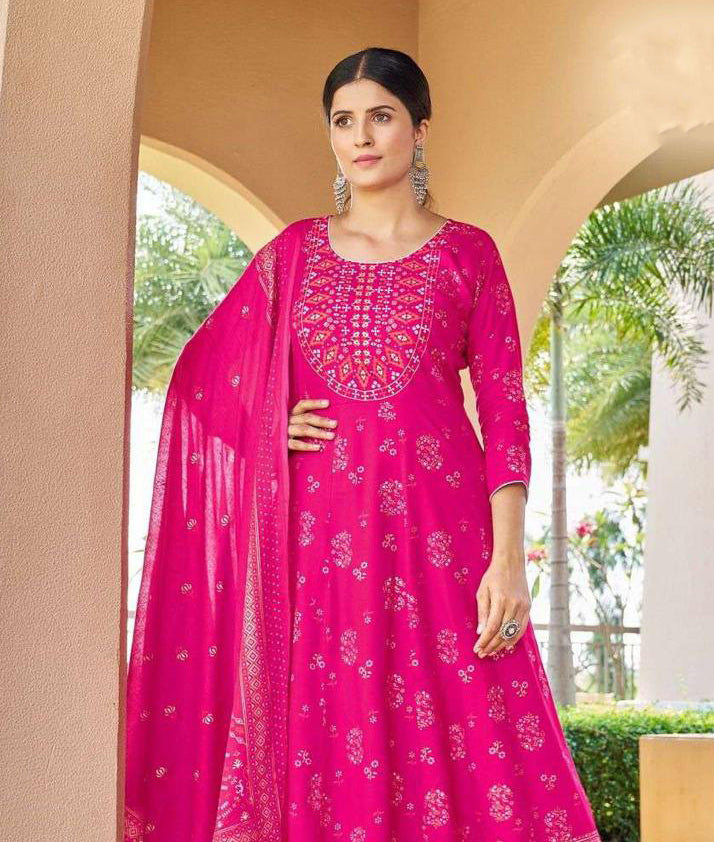 Printed Work Kurti With Dupatta For Women Near Me