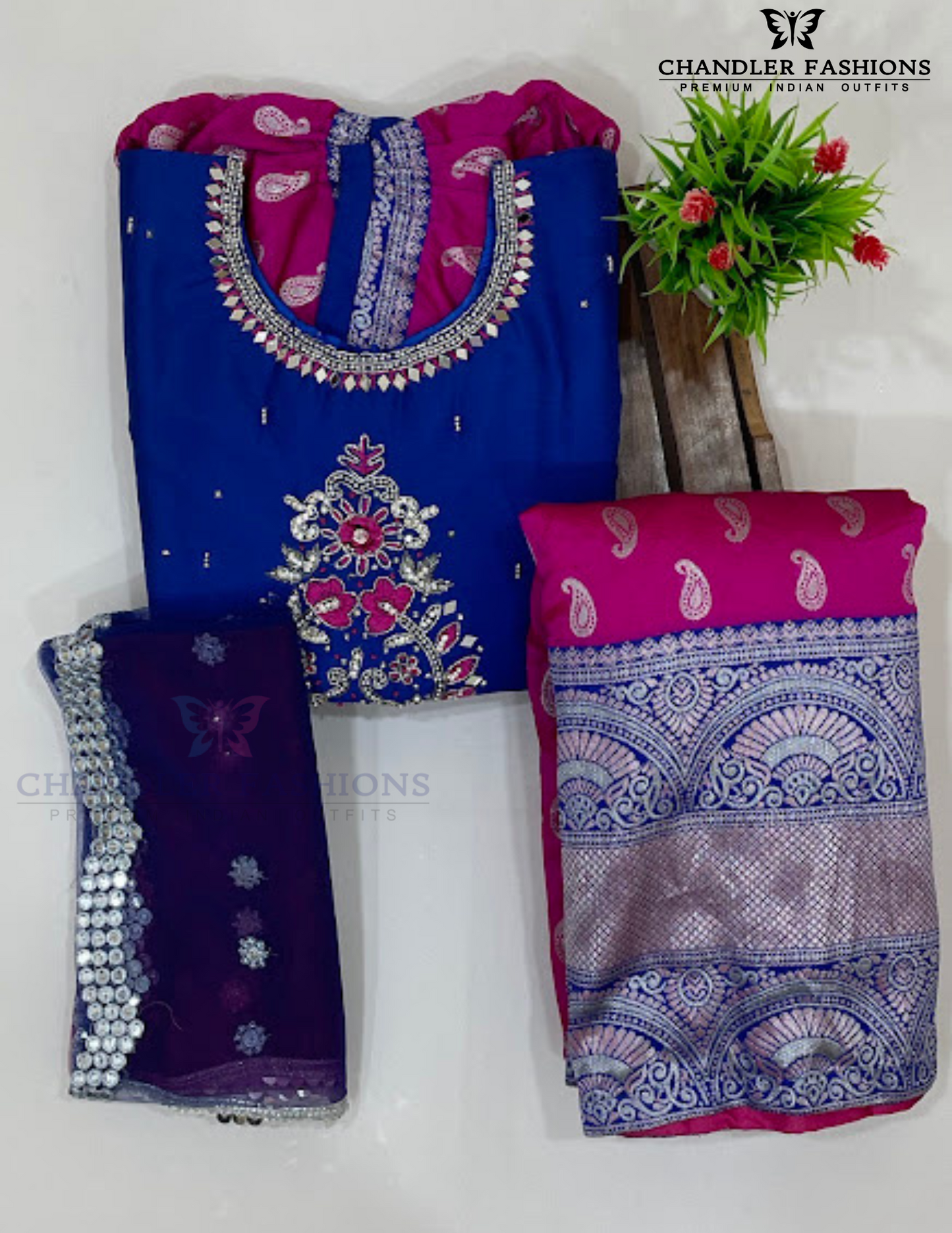 Pink Color Georgette With Embroidery And Mirror Work Girls In Mesa