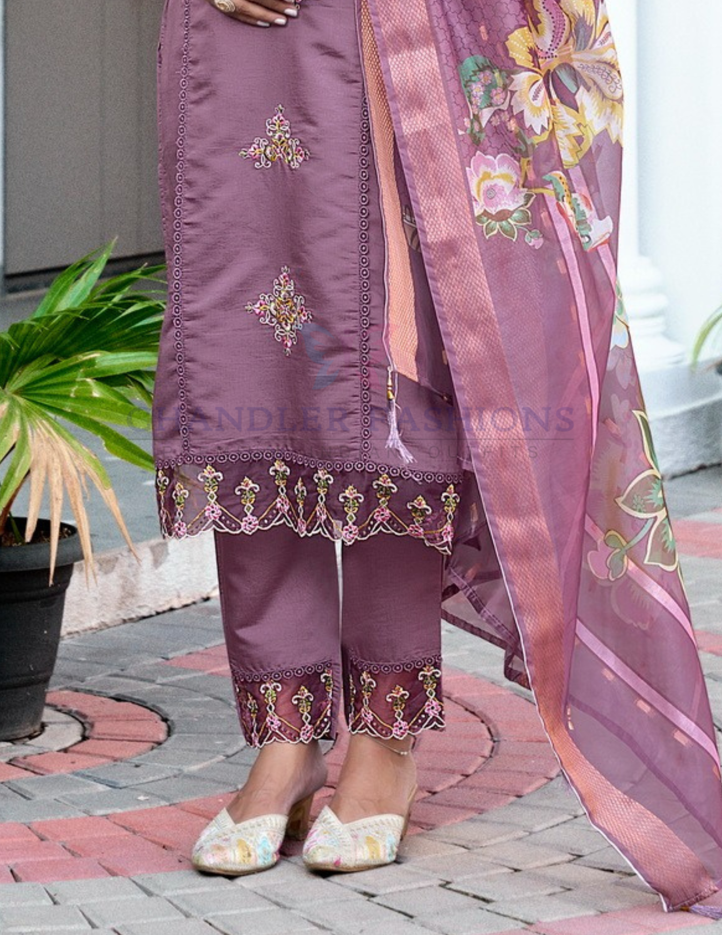 Lavender Color Salwar Suits With Dupatta In USA
