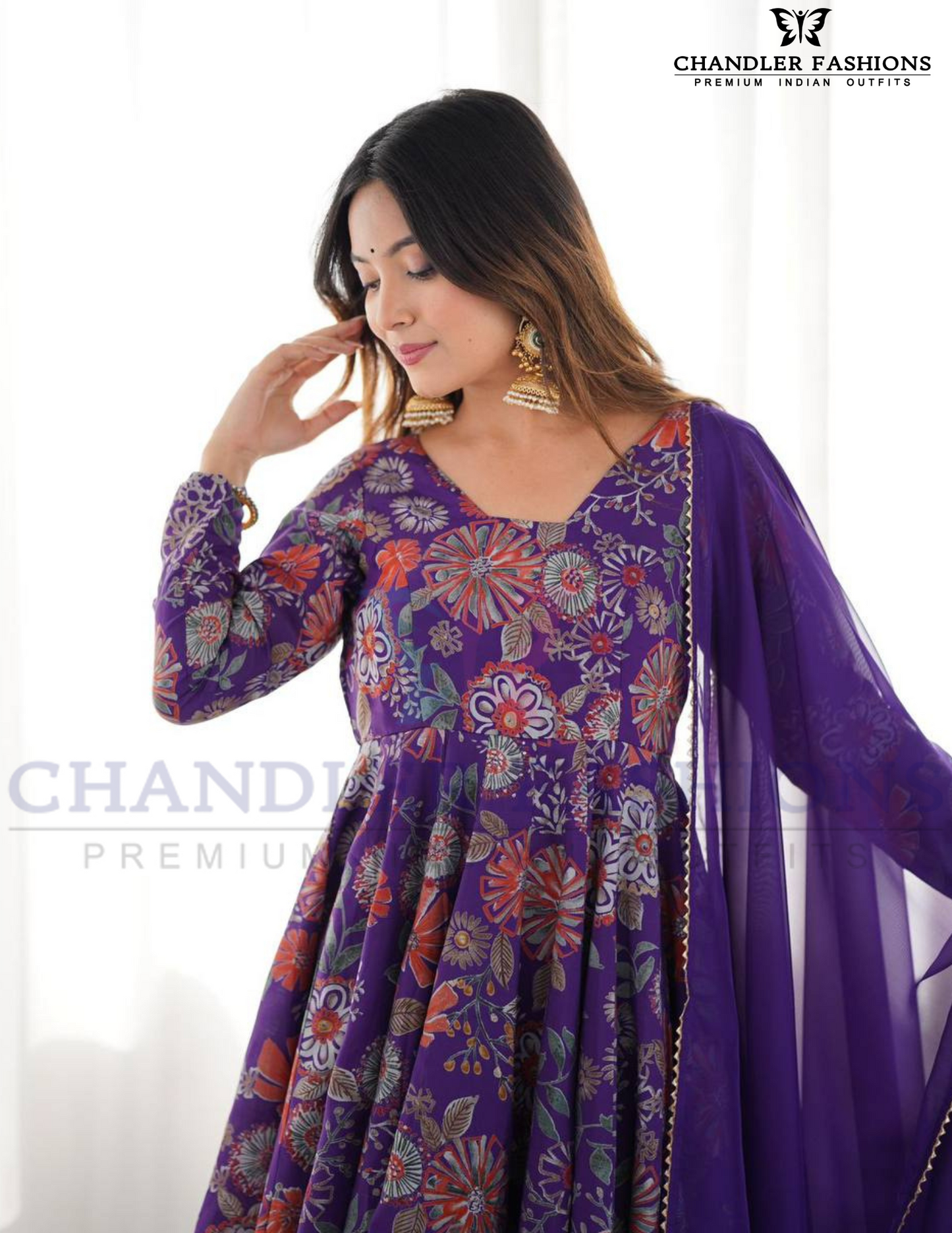 Beautiful Soft Roman Palazzo Dupatta In Tempe
