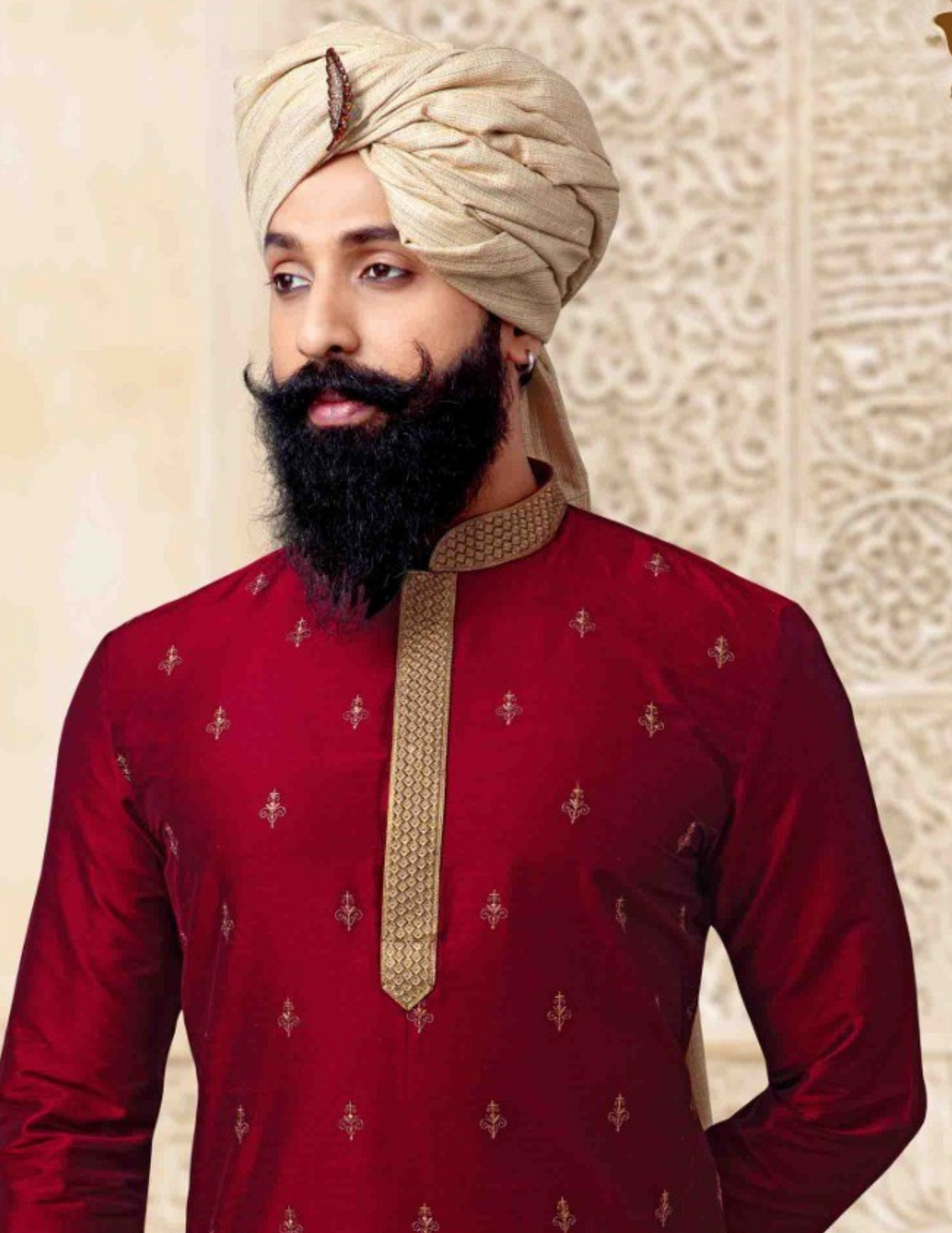 Slub Silk Kurta With Pajama Set For Men Near Me