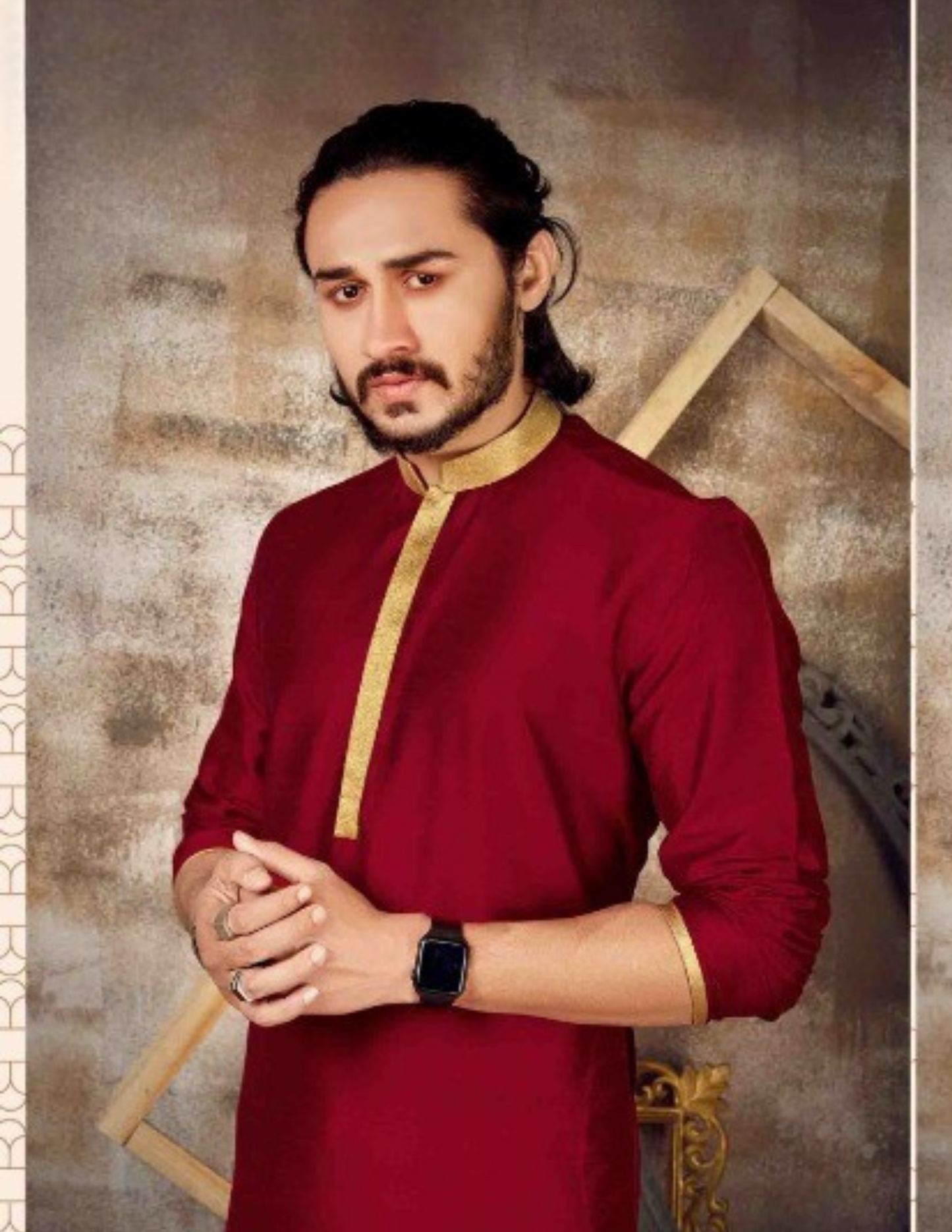Wonderful Maroon Color Slub Silk Kurta With Pajama In USA