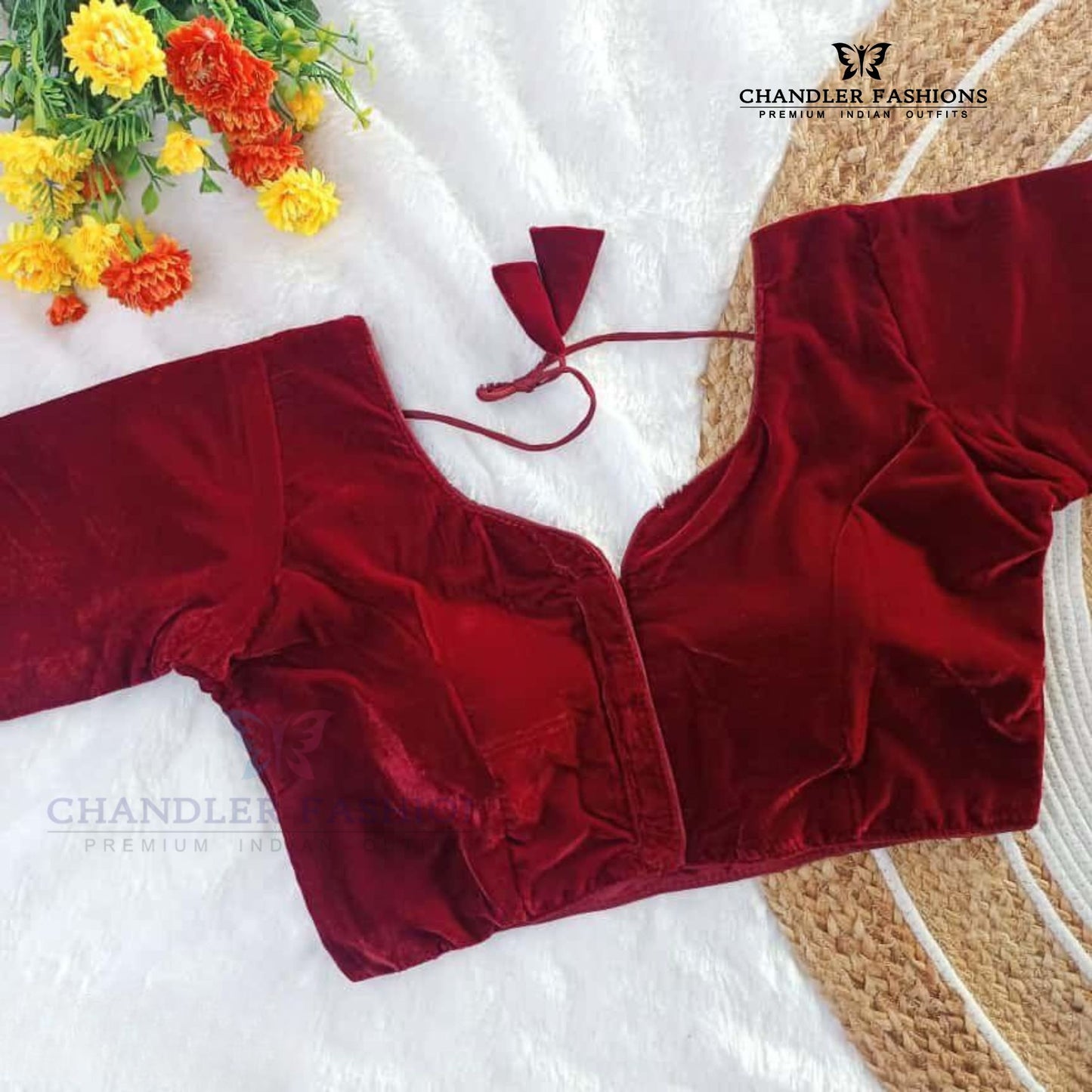 Velvet Readymade Blouse In USA