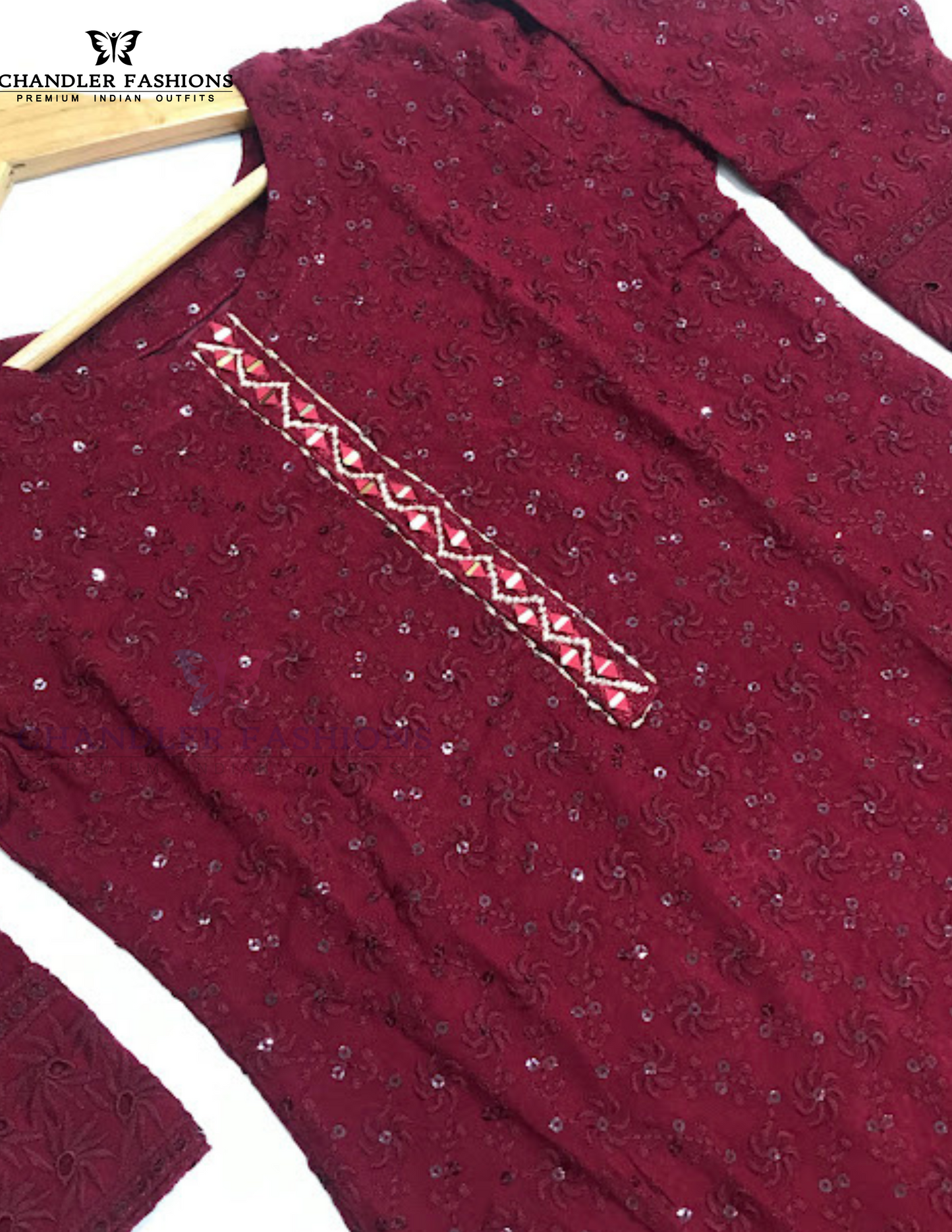 Kurti Sequins And Mirror Work In Tempe