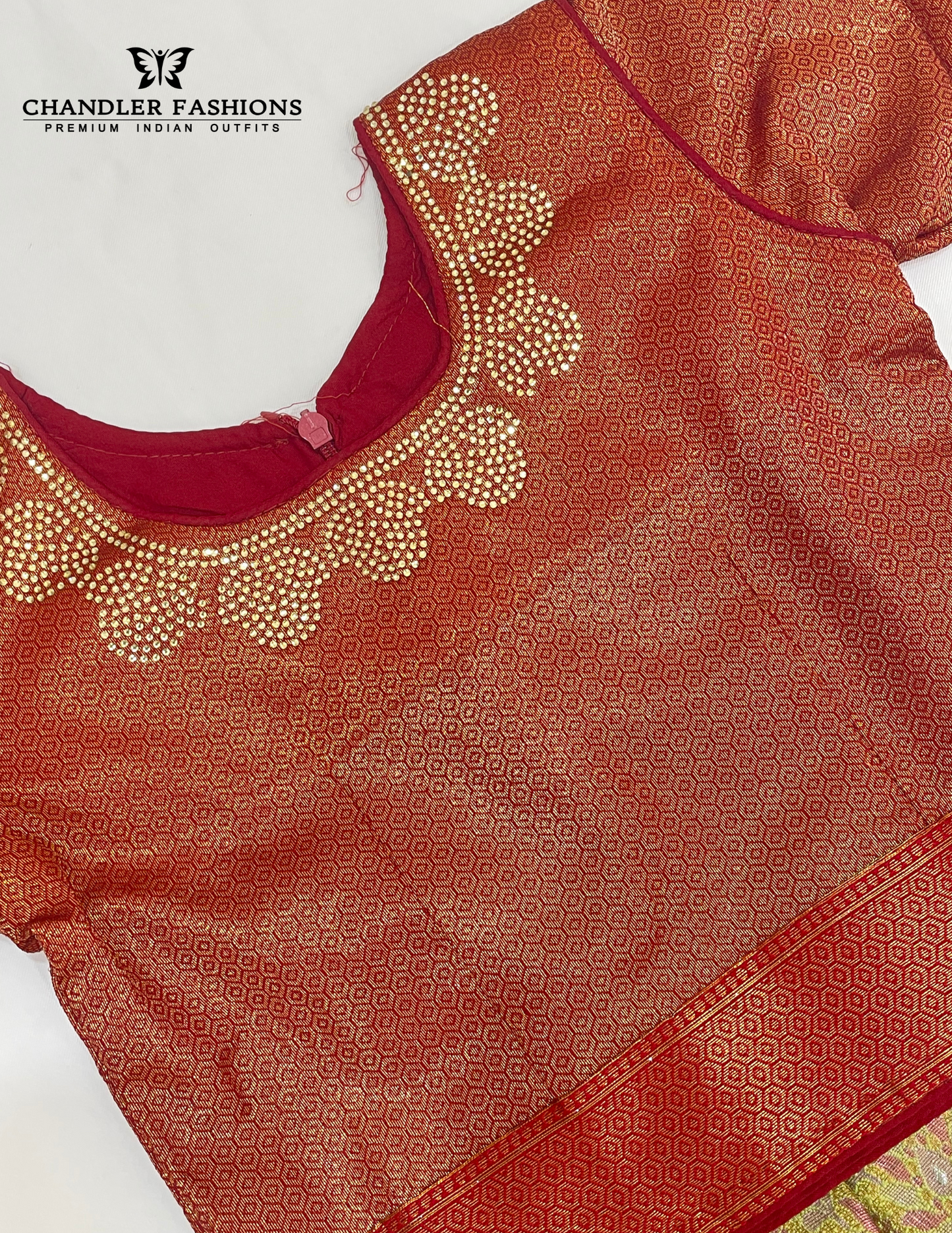 Wonderful Maroon Color Silk Choli Set With Stone And Zari Work For Girls
