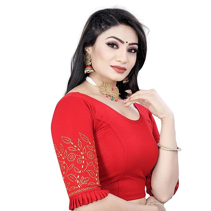 Beautiful Maroon Color Ready To Wear Blouse Near Me