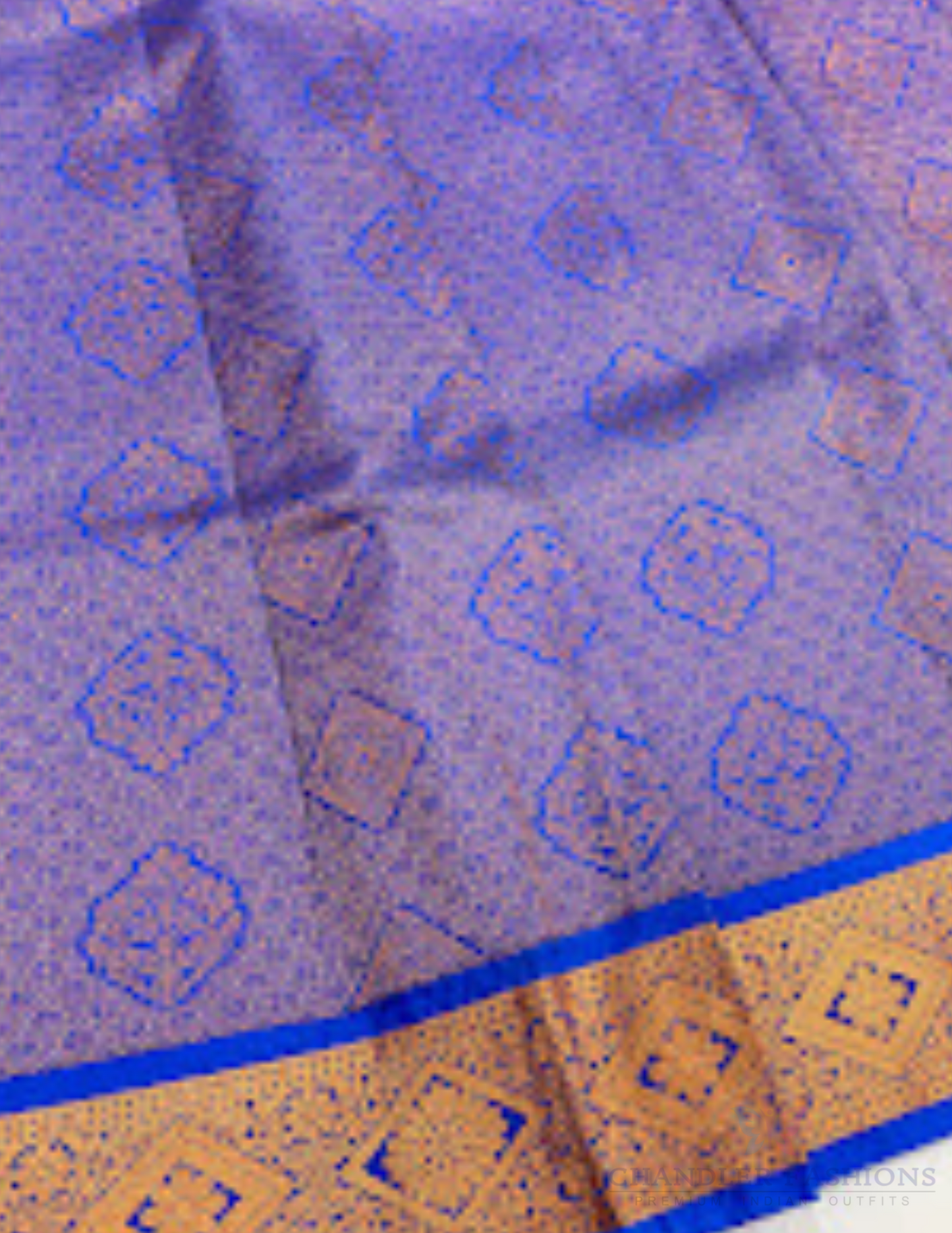 Green And Blue Color Stone Work With Silk Langa set In Surprise