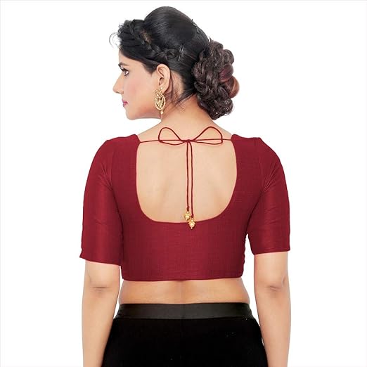 Pleasing Maroon Color Art Silk Blouse In Sedona