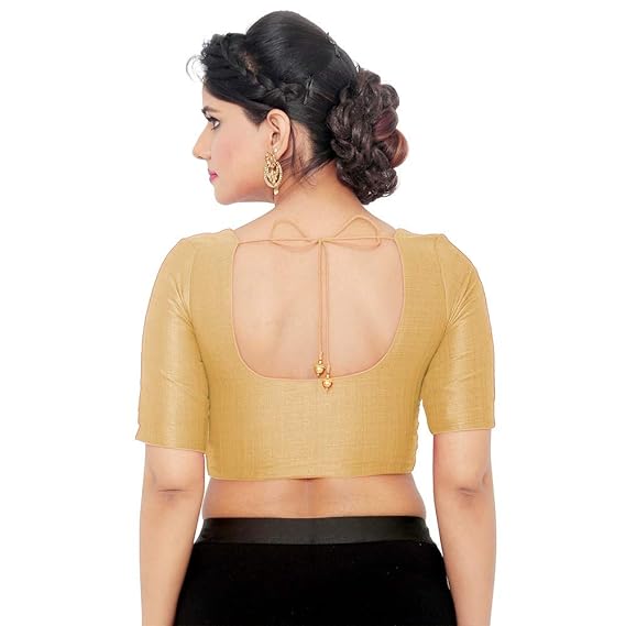 Dark Gold Color With Art Silk Blouse In Yuma